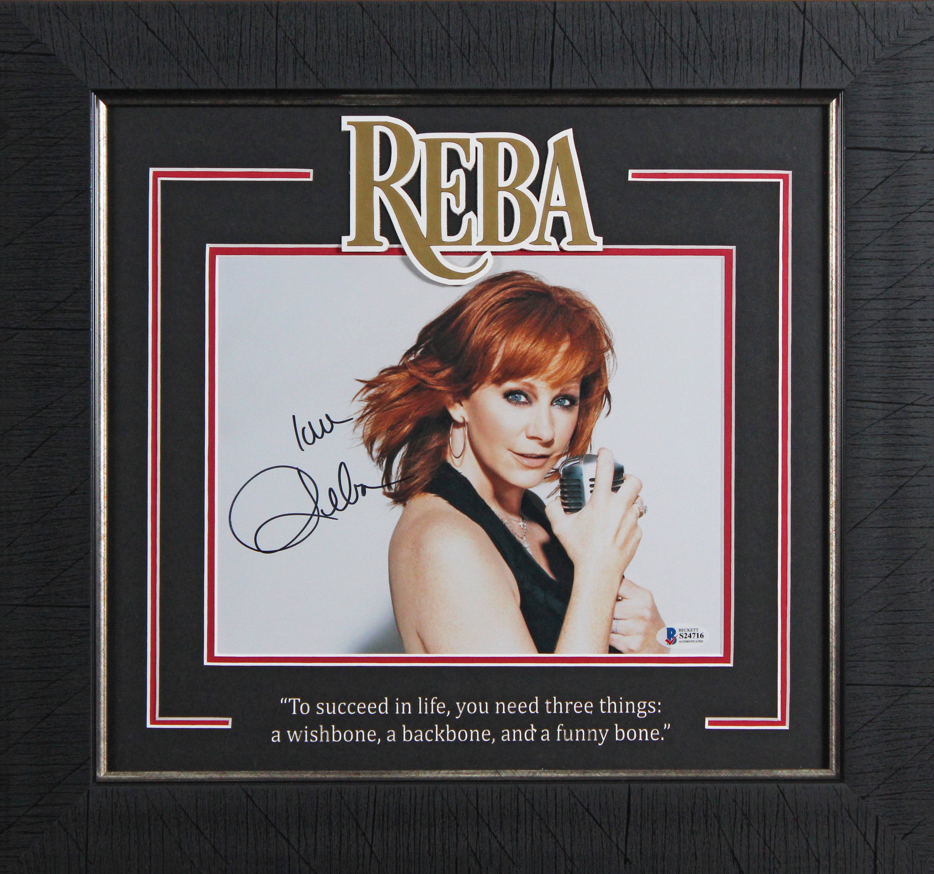 Reba McEntire Authentic Signed 8x10 Framed Photo Autographed BAS #S24716