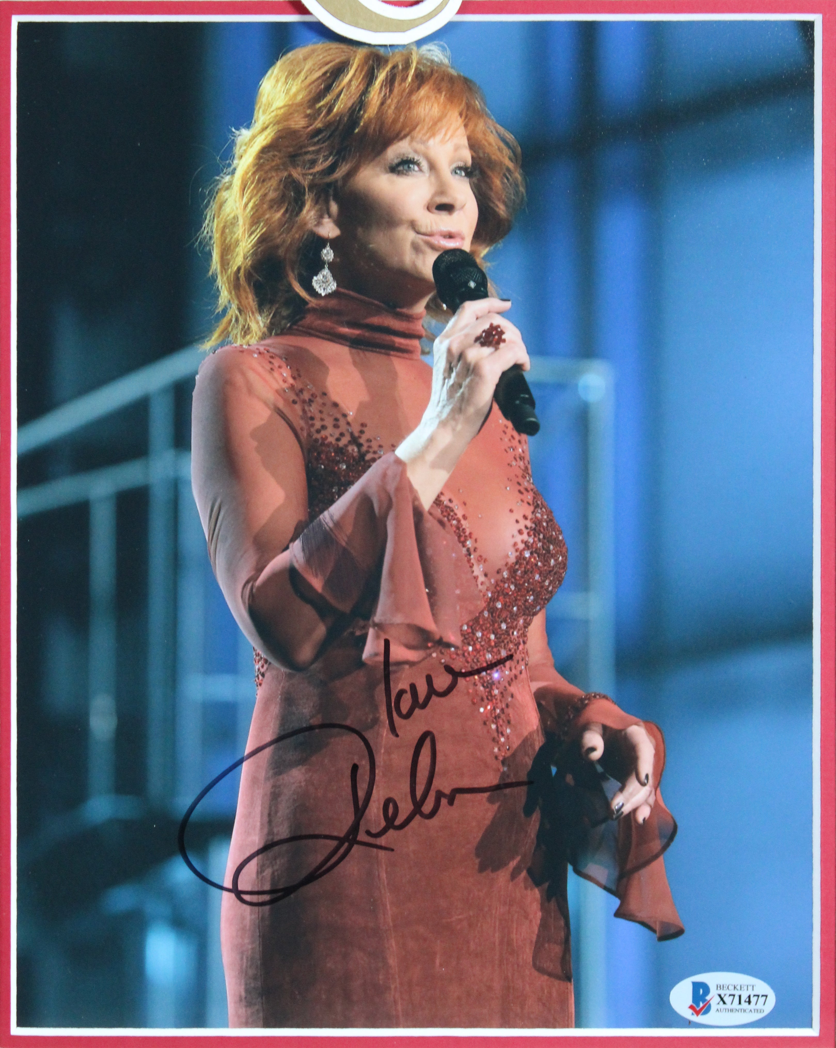 Reba McEntire Authentic Signed 8x10 Framed Photo Autographed BAS #X71477