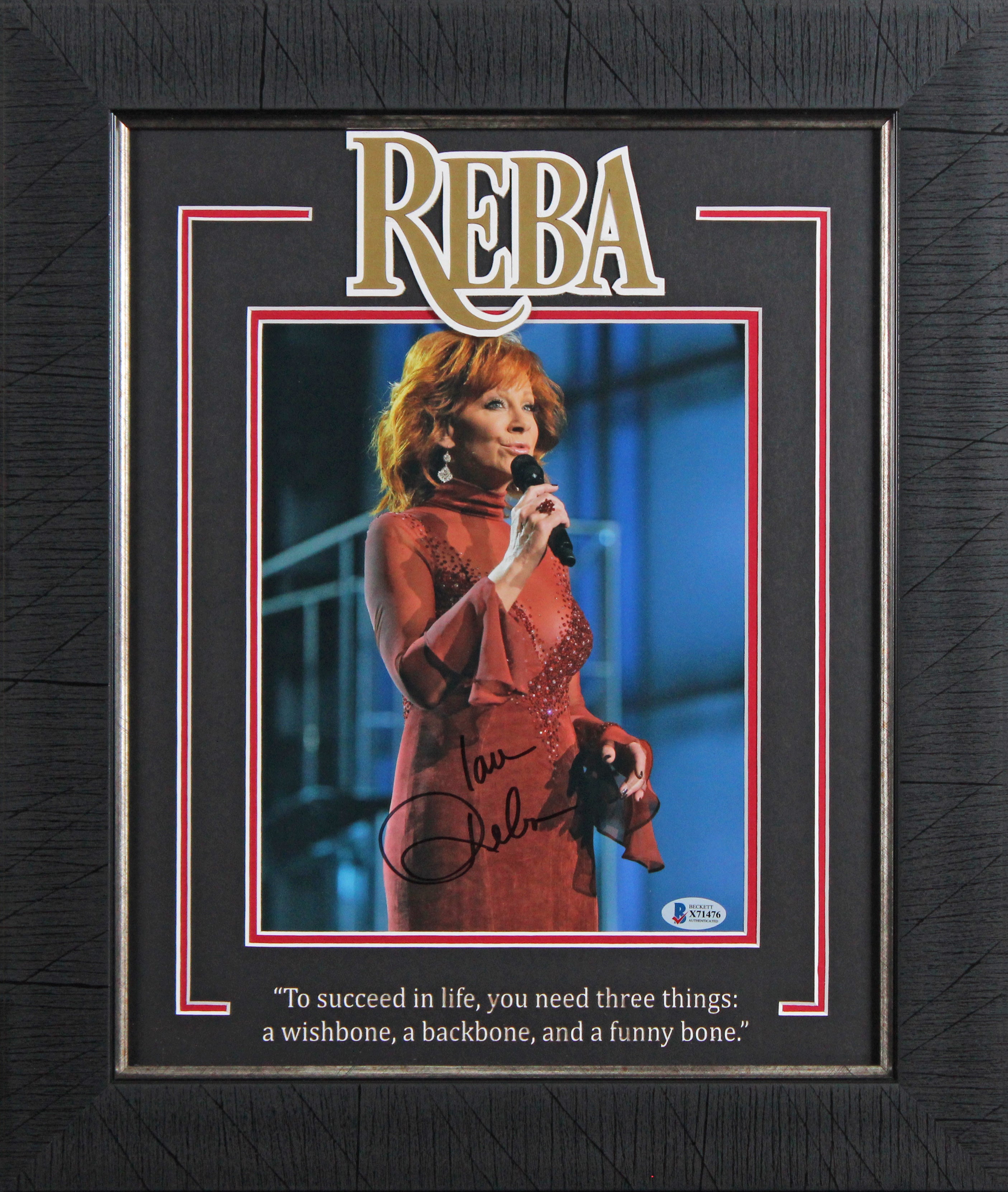 Reba McEntire Authentic Signed 8x10 Framed Photo Autographed BAS #X71476