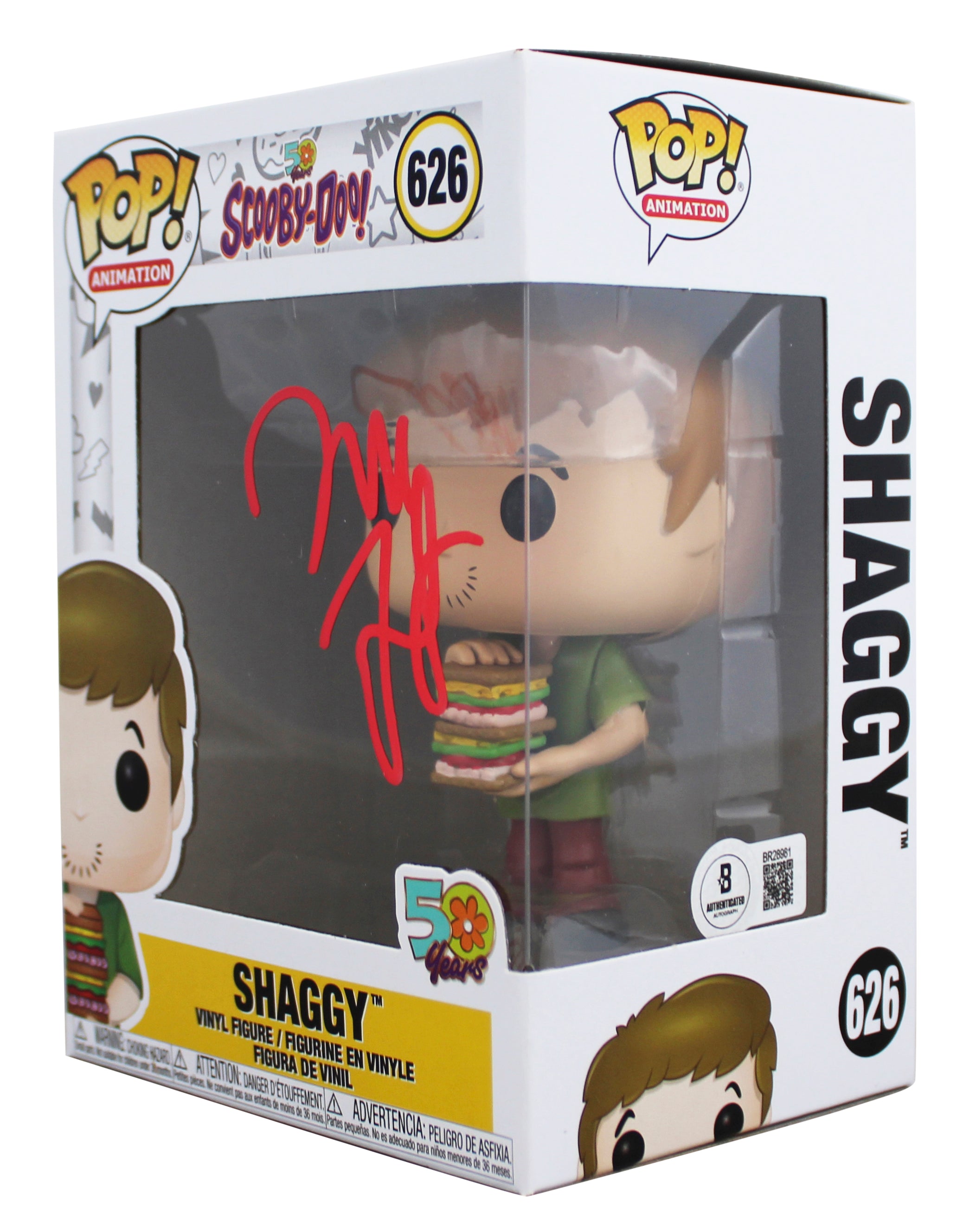 Will Forte Scooby-Doo Signed Shaggy #626 Funko Pop Vinyl Figure BAS #BR28981