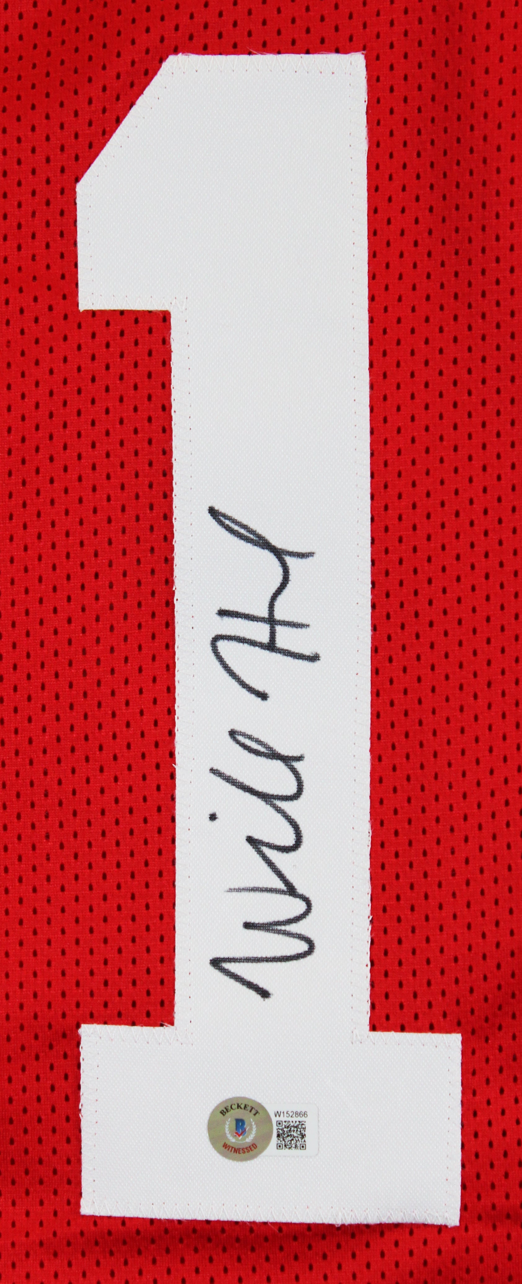 Ohio State Will Howard Authentic Signed Red Pro Style Jersey BAS Witnessed