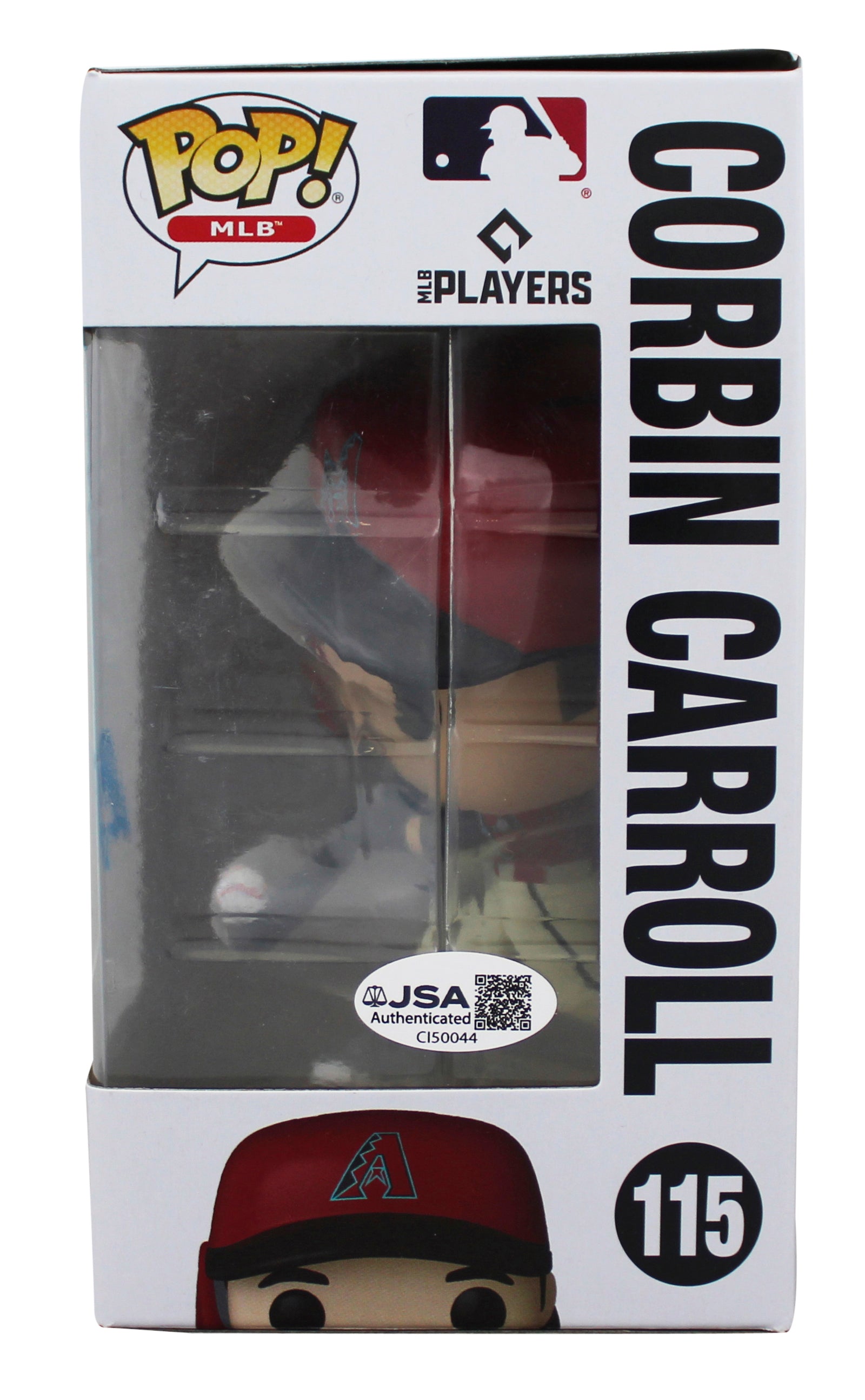 D-Backs Corbin Carroll Authentic Signed #115 Funko Pop Vinyl Figure JSA #CI50044