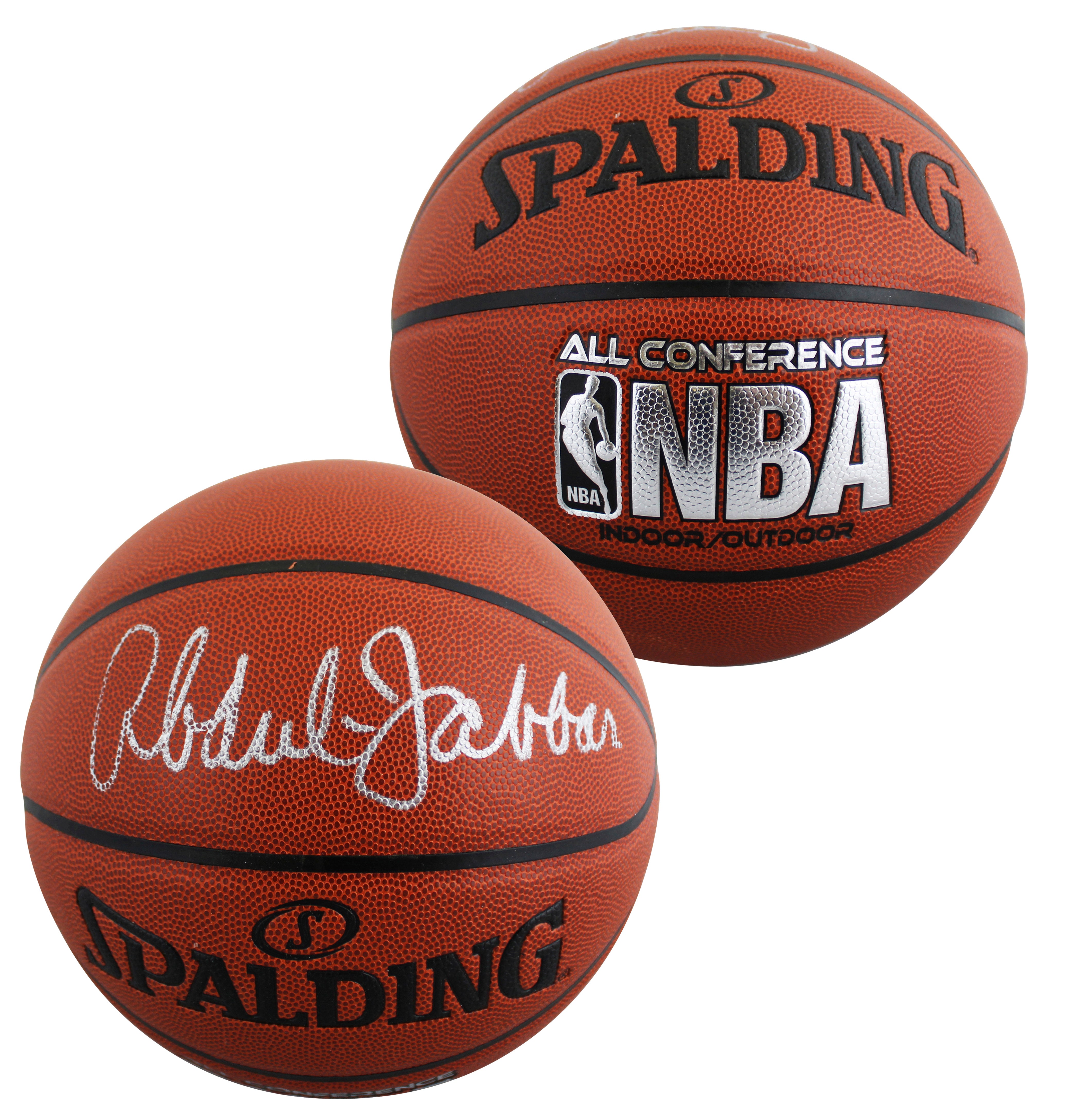 Kareem Abdul-Jabbar Signed Spalding All Conference I/O Basketball BAS #BX50678