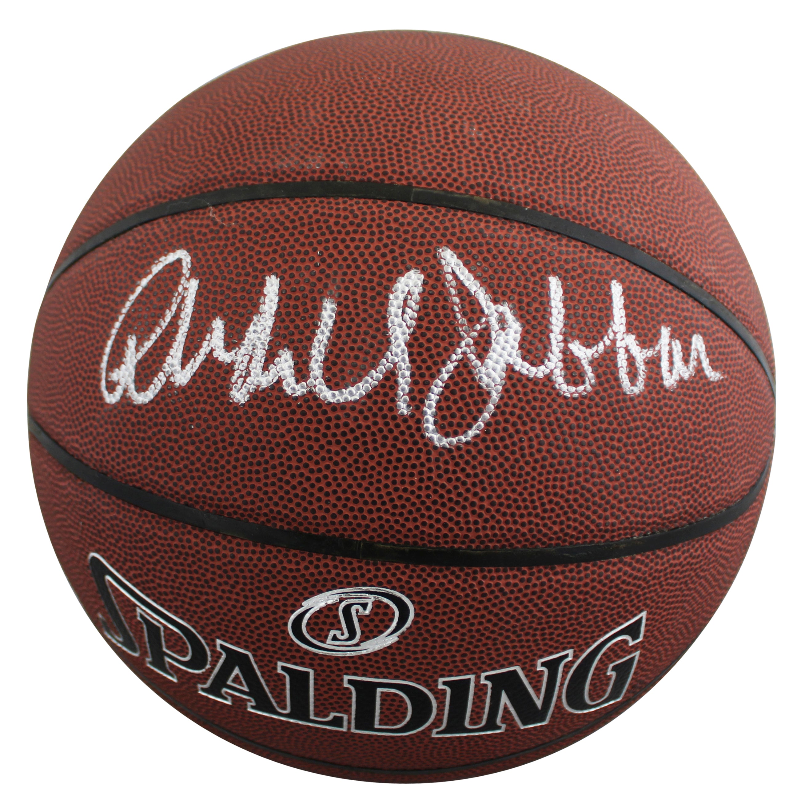 Kareem Abdul-Jabbar Signed Spalding Super Tack I/O Basketball PSA Itp #7A64725