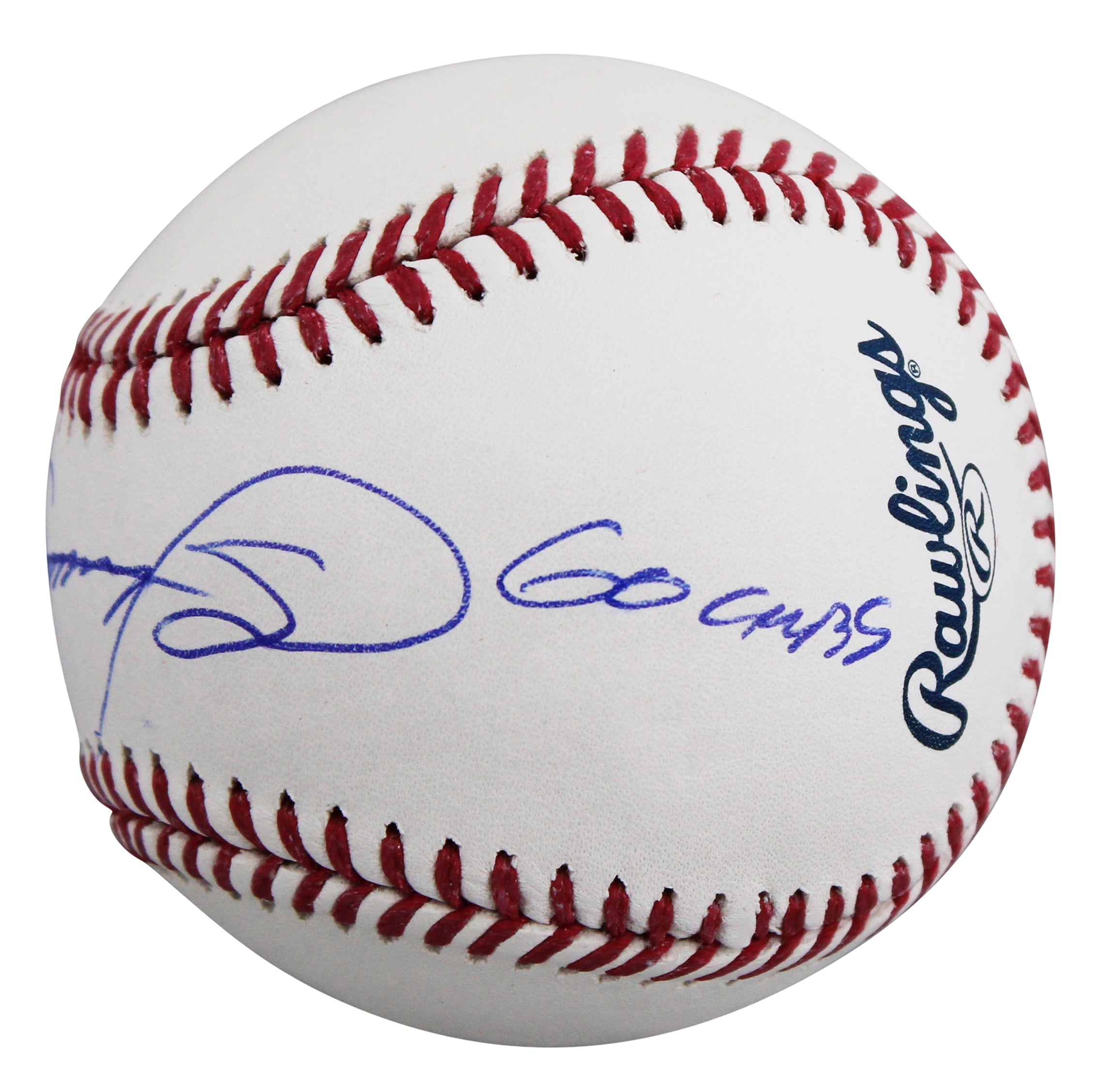 Cubs Sammy Sosa "Go Cubs" Authentic Signed Manfred OML Baseball JSA Witness