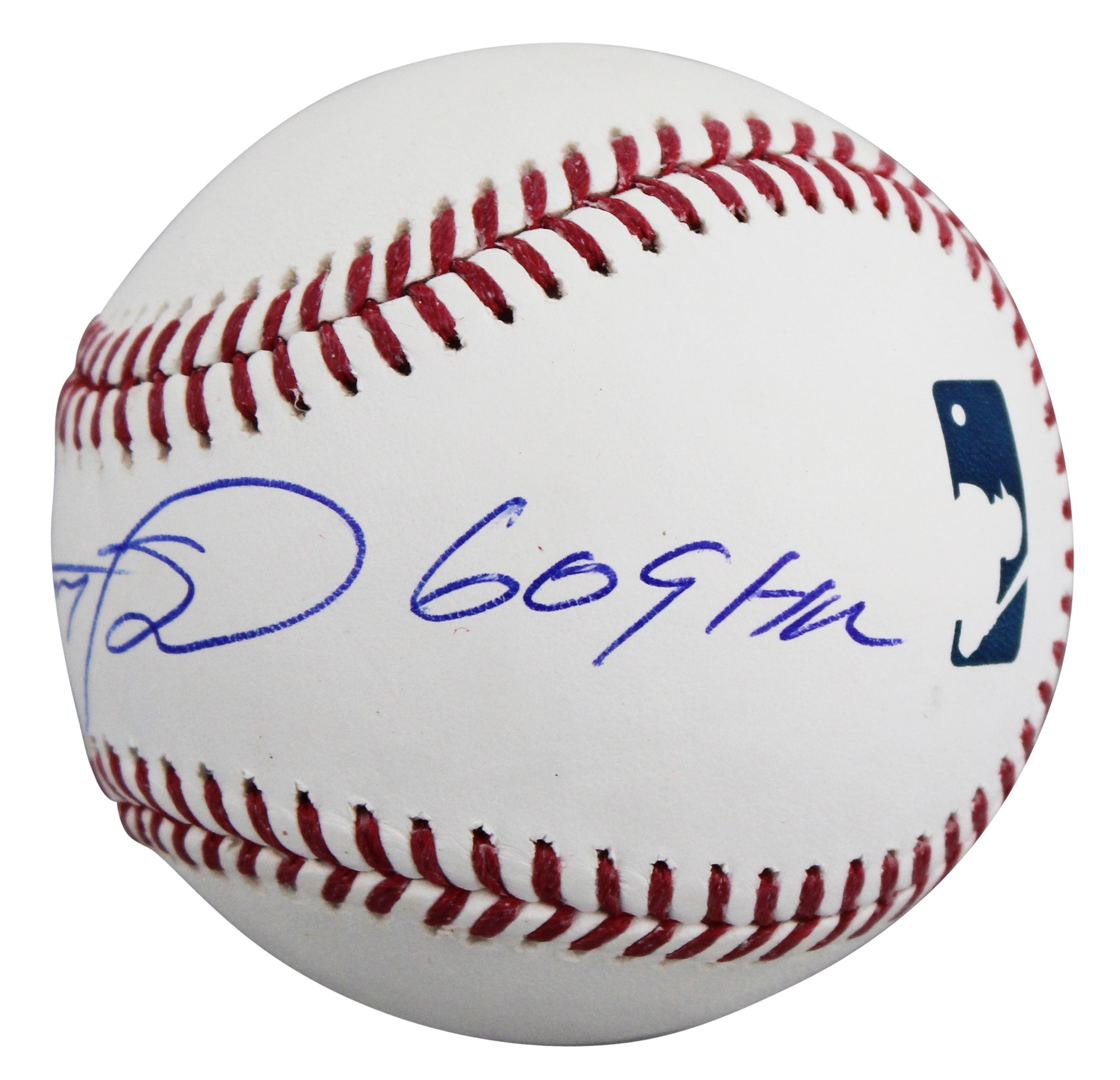 Cubs Sammy Sosa "609 HRS" Signed Manfred OML Baseball W/ Case JSA Witness