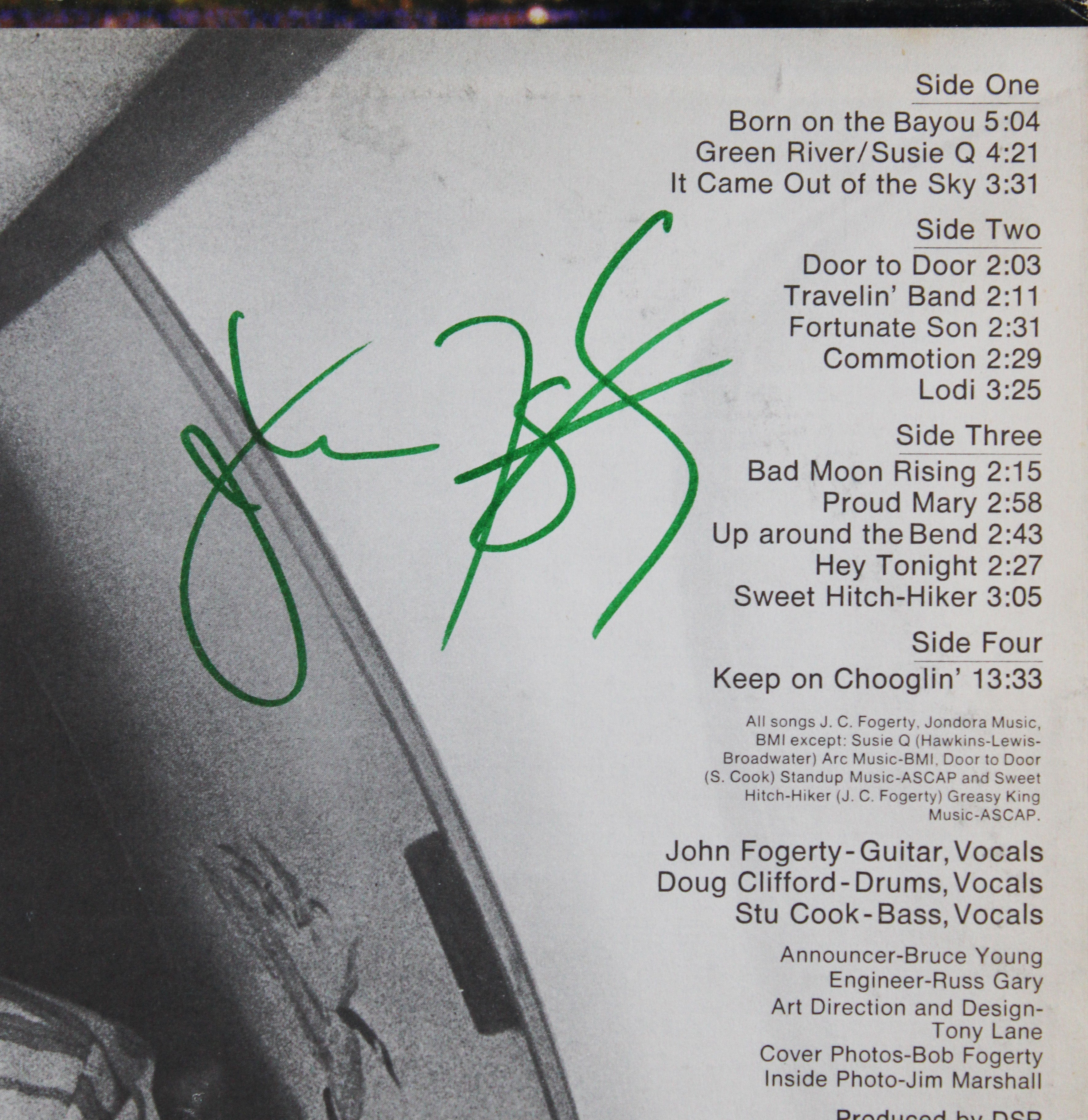 John Fogerty Creedence Clearwater Revival Signed Live in Europe Album JSA