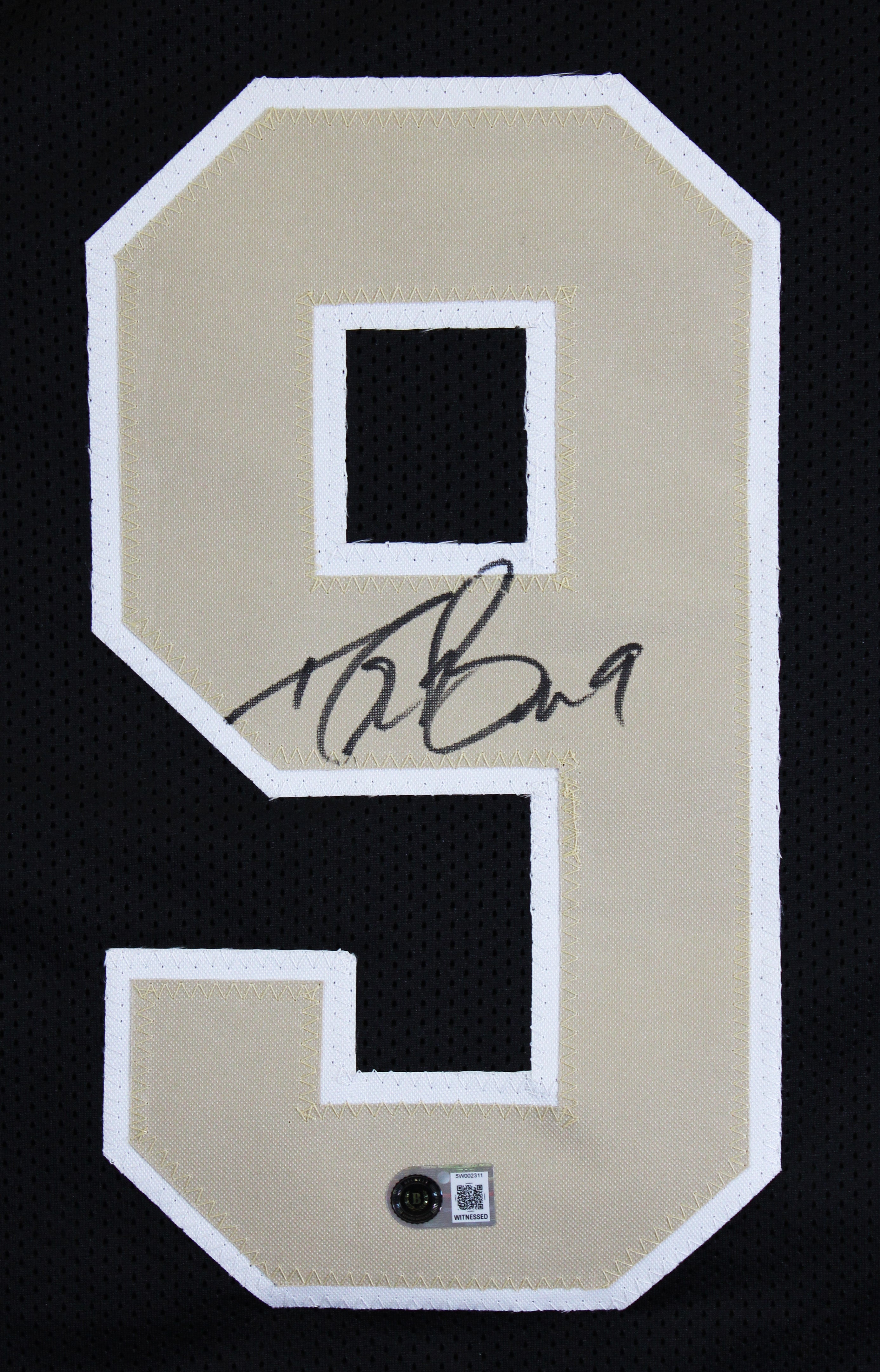 Drew Brees Authentic Signed Black Pro Style Jersey Autographed BAS Witnessed