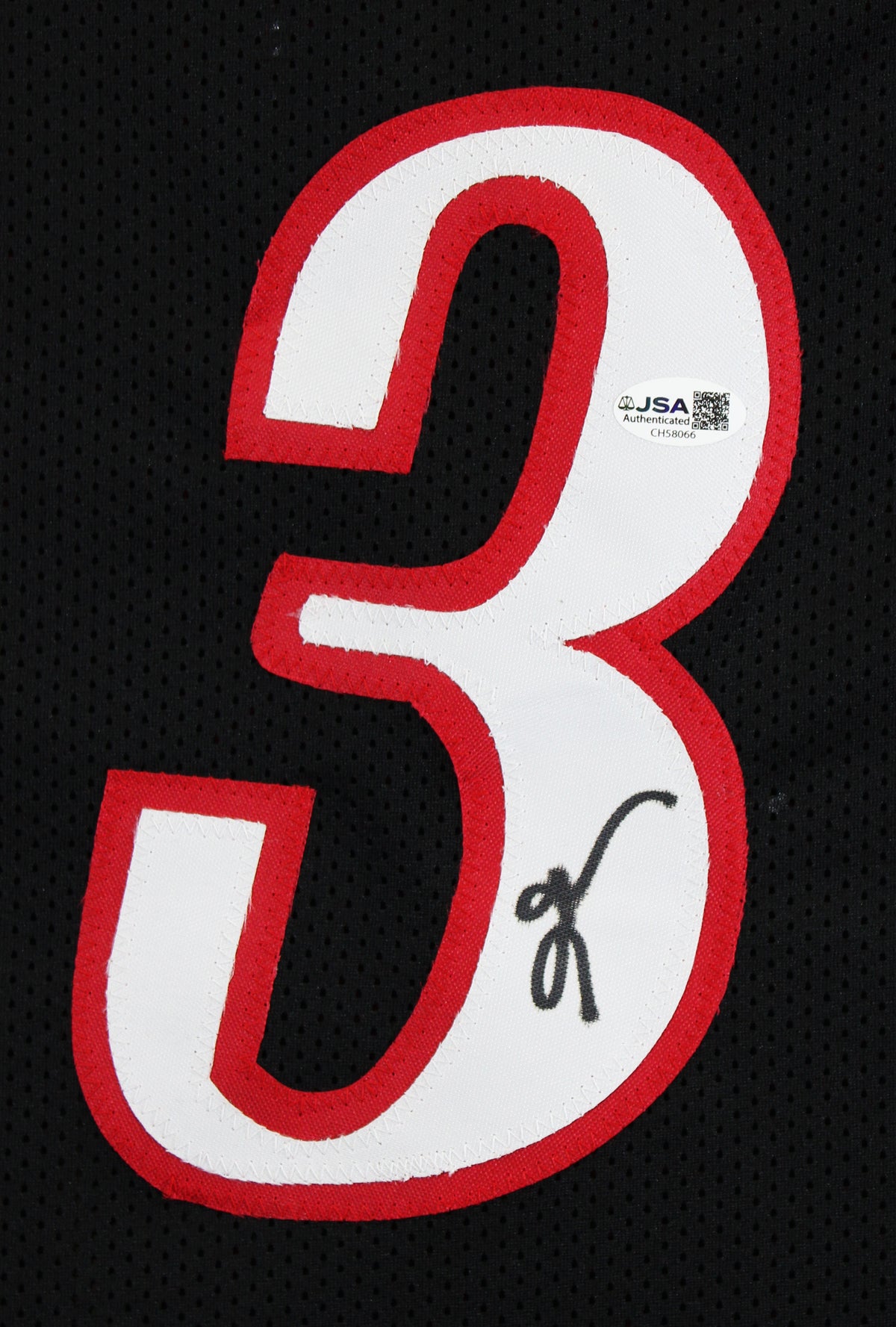 Allen Iverson Authentic Signed Black Pro Style Framed Jersey Autographed JSA