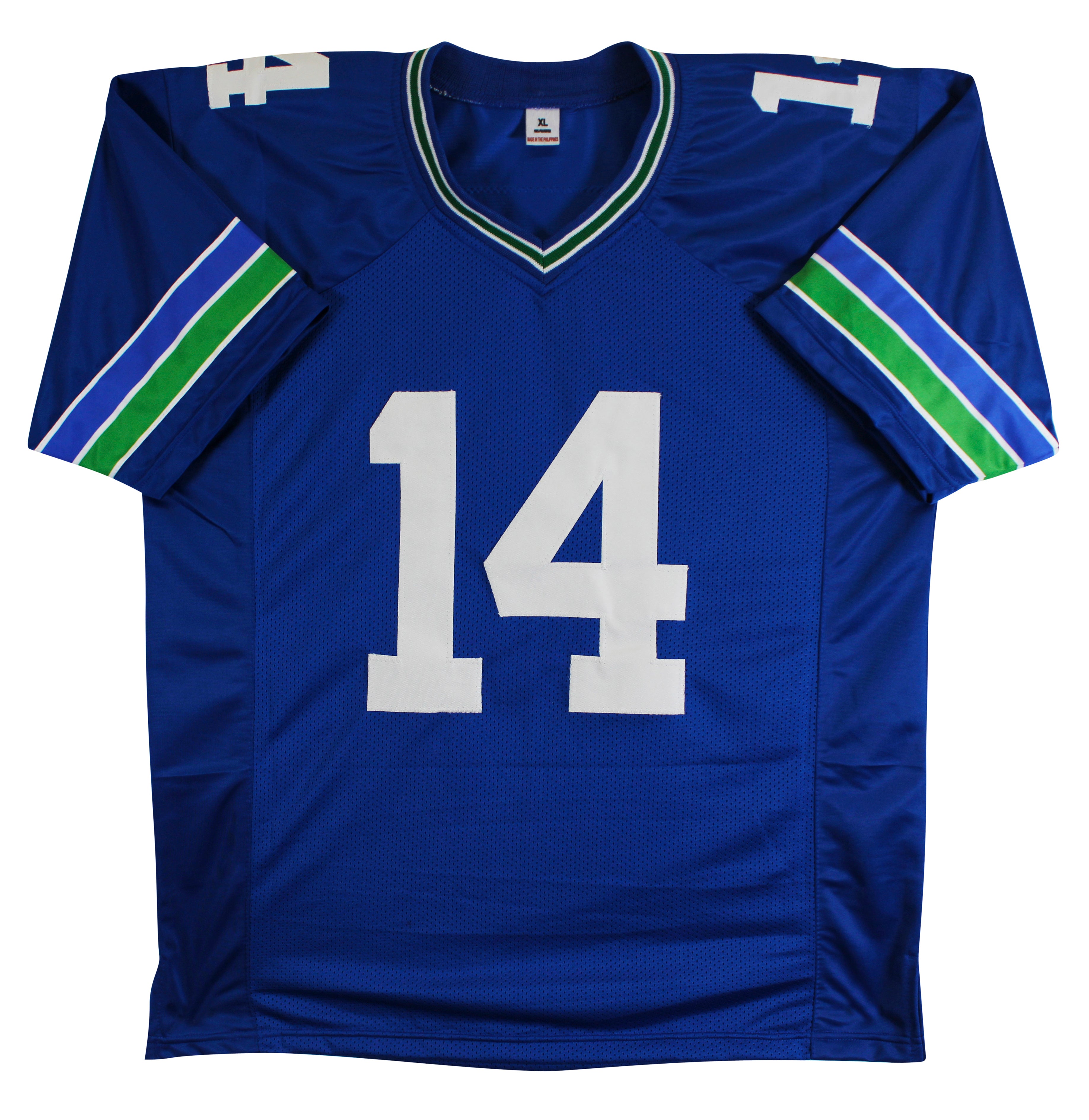 Sam Darnold Authentic Signed Throwback Blue Pro Style Jersey  BAS Witnessed