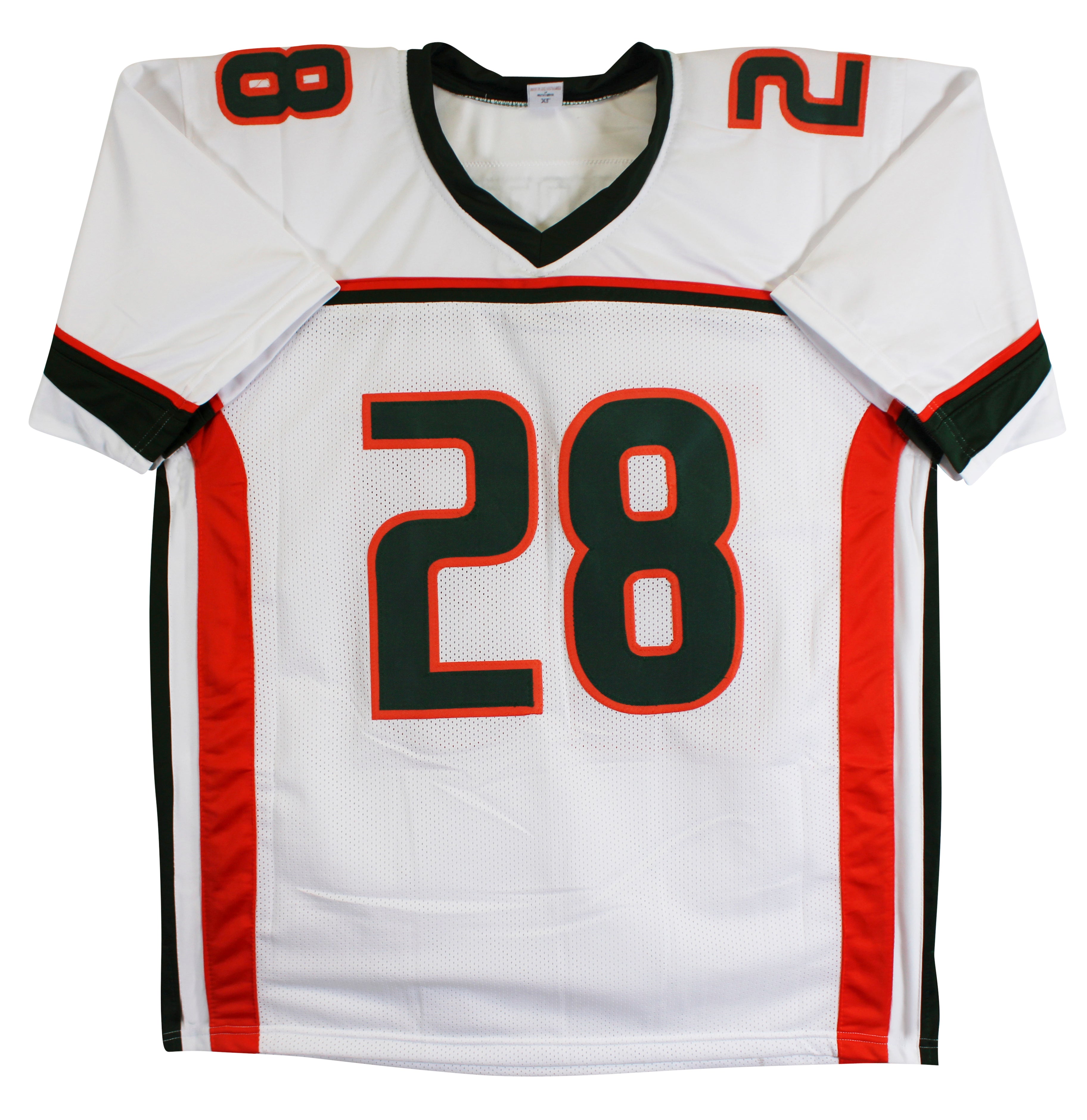 Miami Clinton Portis Authentic Signed White Pro Style Jersey BAS Witnessed