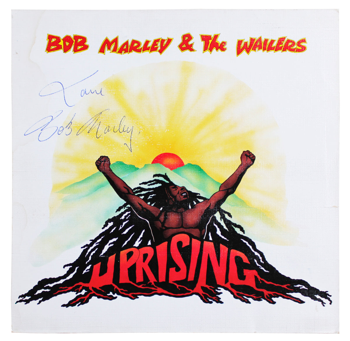Bob Marley "Love" Authentic Signed Uprising Album Cover W/ Vinyl JSA #YY53865