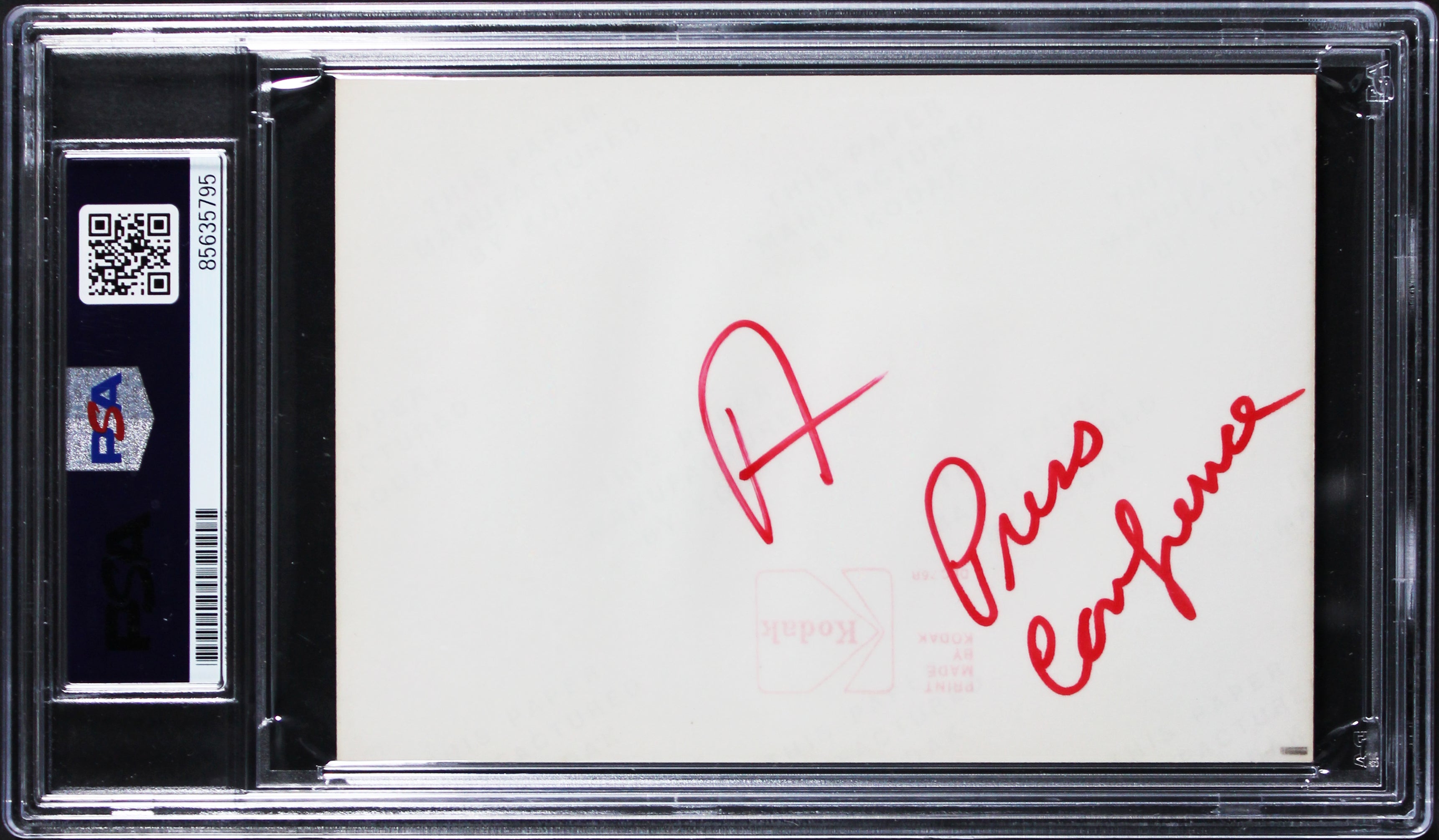 Mick Jagger Rolling Stones Signed 3.5x5 Type 1 Original Candid Photo PSA Slabbed