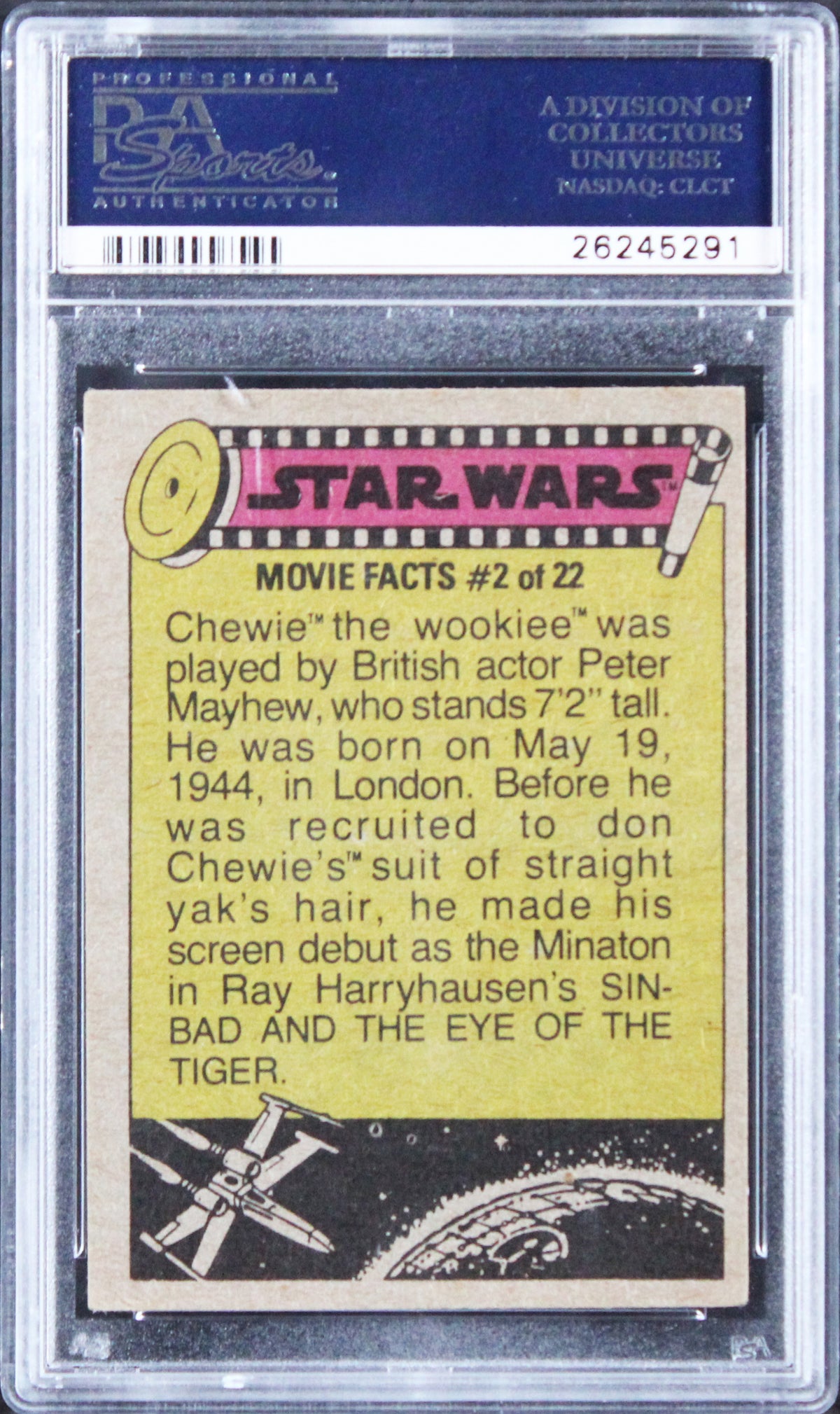 Star Wars (2) Freeborn & Baker Signed 1977 Star Wars #293 Card PSA/DNA Slabbed