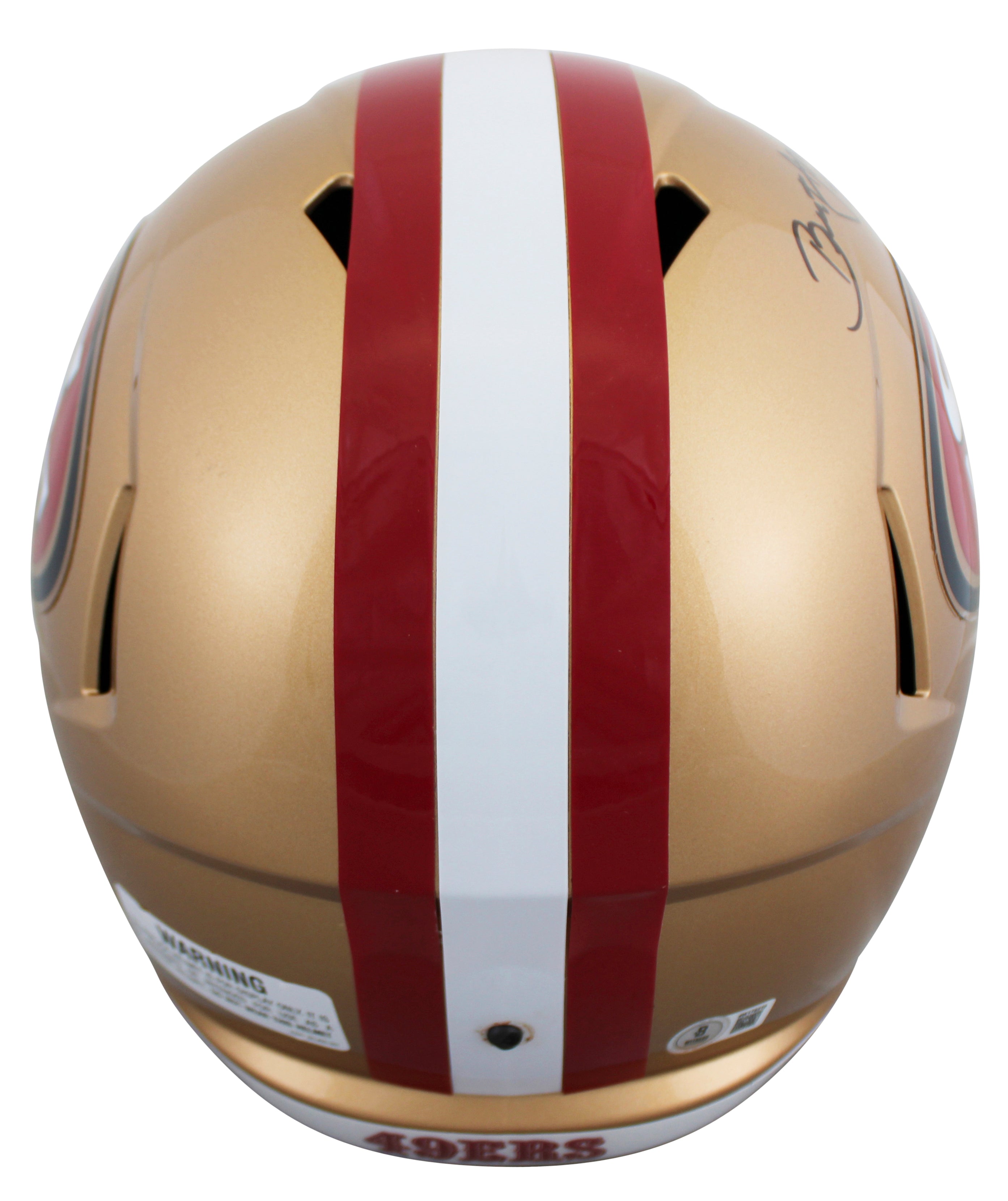 49ers Brent Jones Authentic Signed Full Size Speed Rep Helmet BAS Witnessed