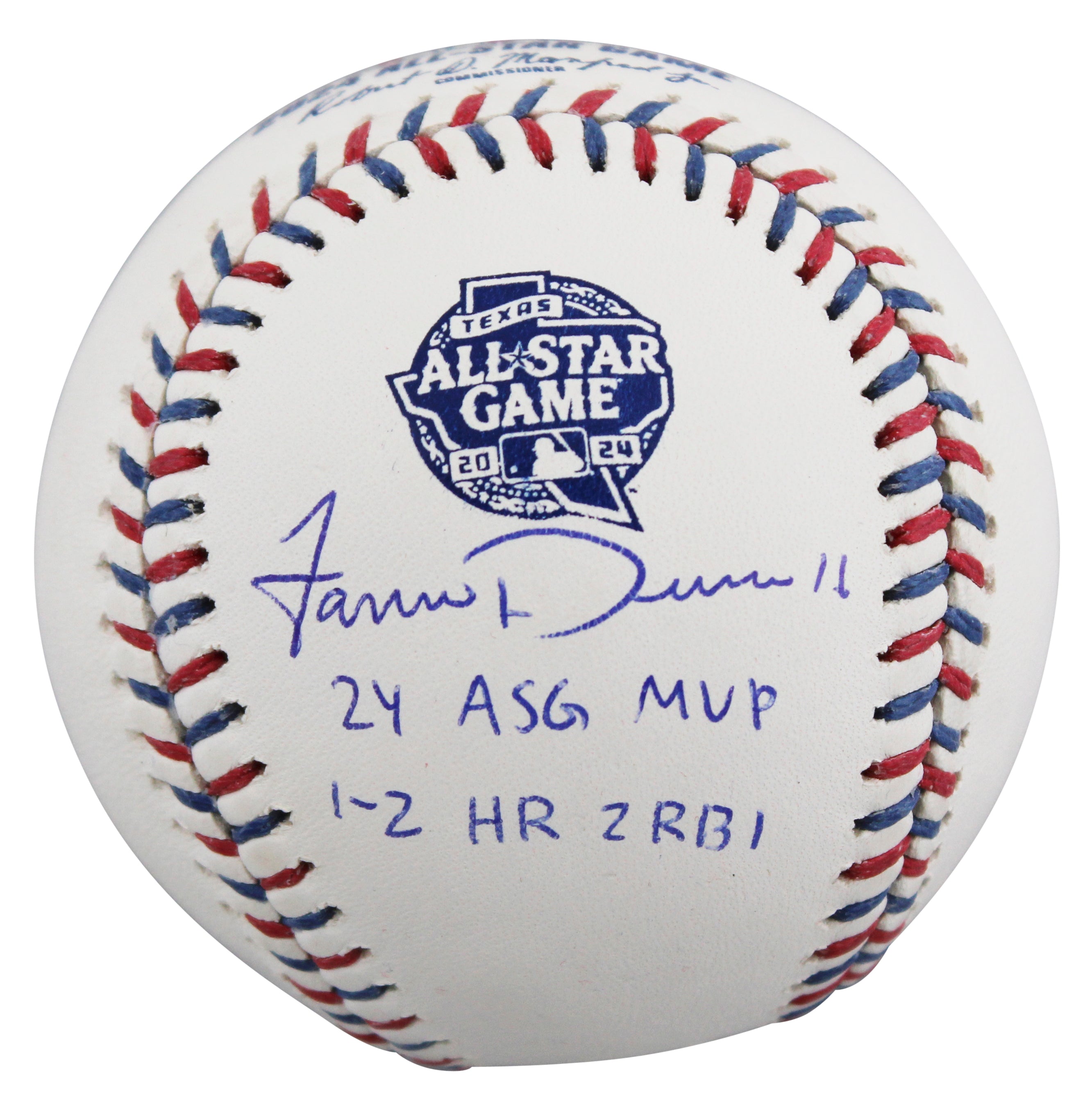 Red Sox Jarren Duran "2x Insc" Signed 2024 ASG Logo Baseball LE #8/25 Fanatics