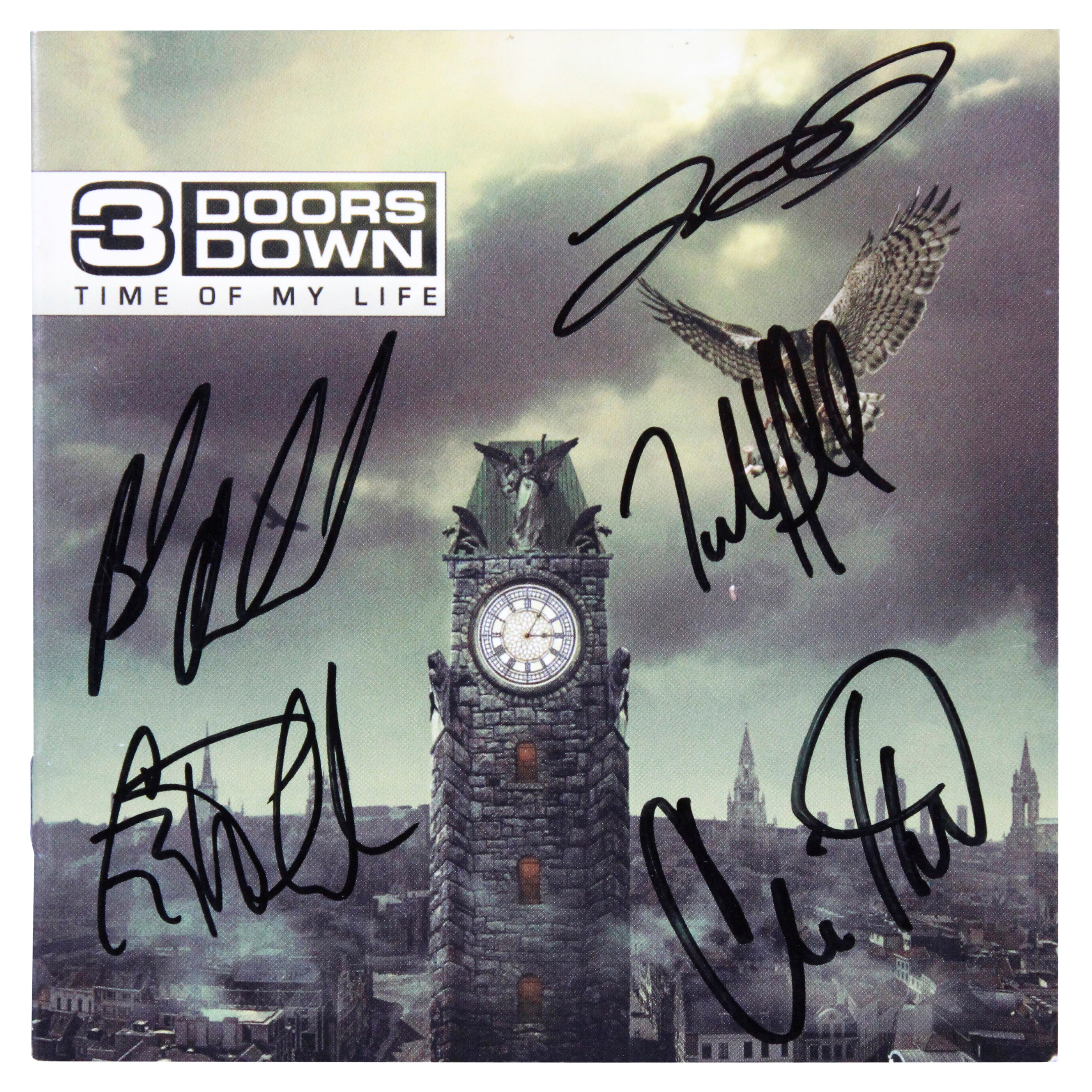 3 Doors Down (5) Arnold, Harrell, Henderson +2 Signed CD Booklet JSA #CL51521