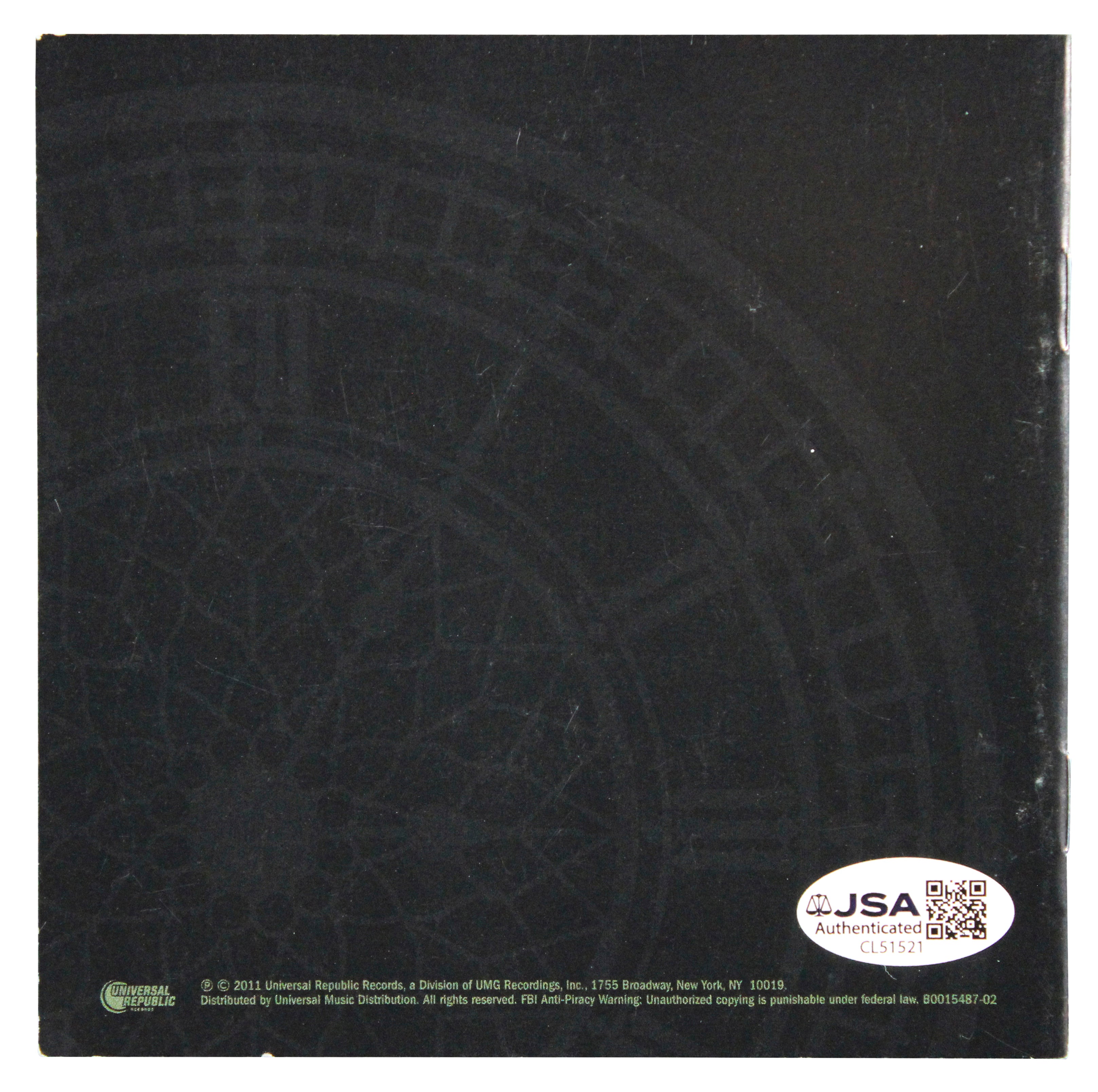 3 Doors Down (5) Arnold, Harrell, Henderson +2 Signed CD Booklet JSA #CL51521