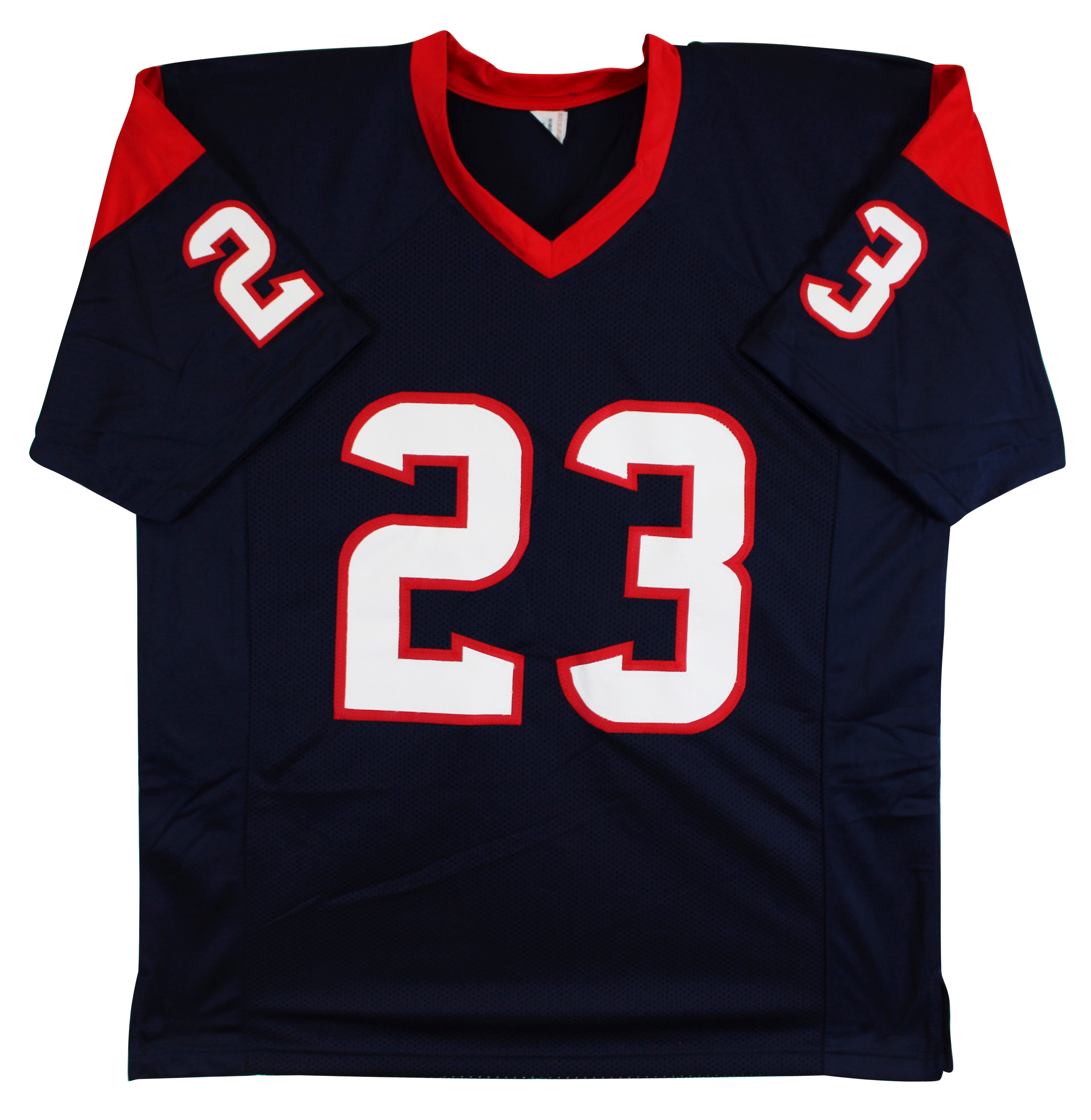 Arian Foster Authentic Signed Navy Pro Style Jersey Autographed BAS Witnessed