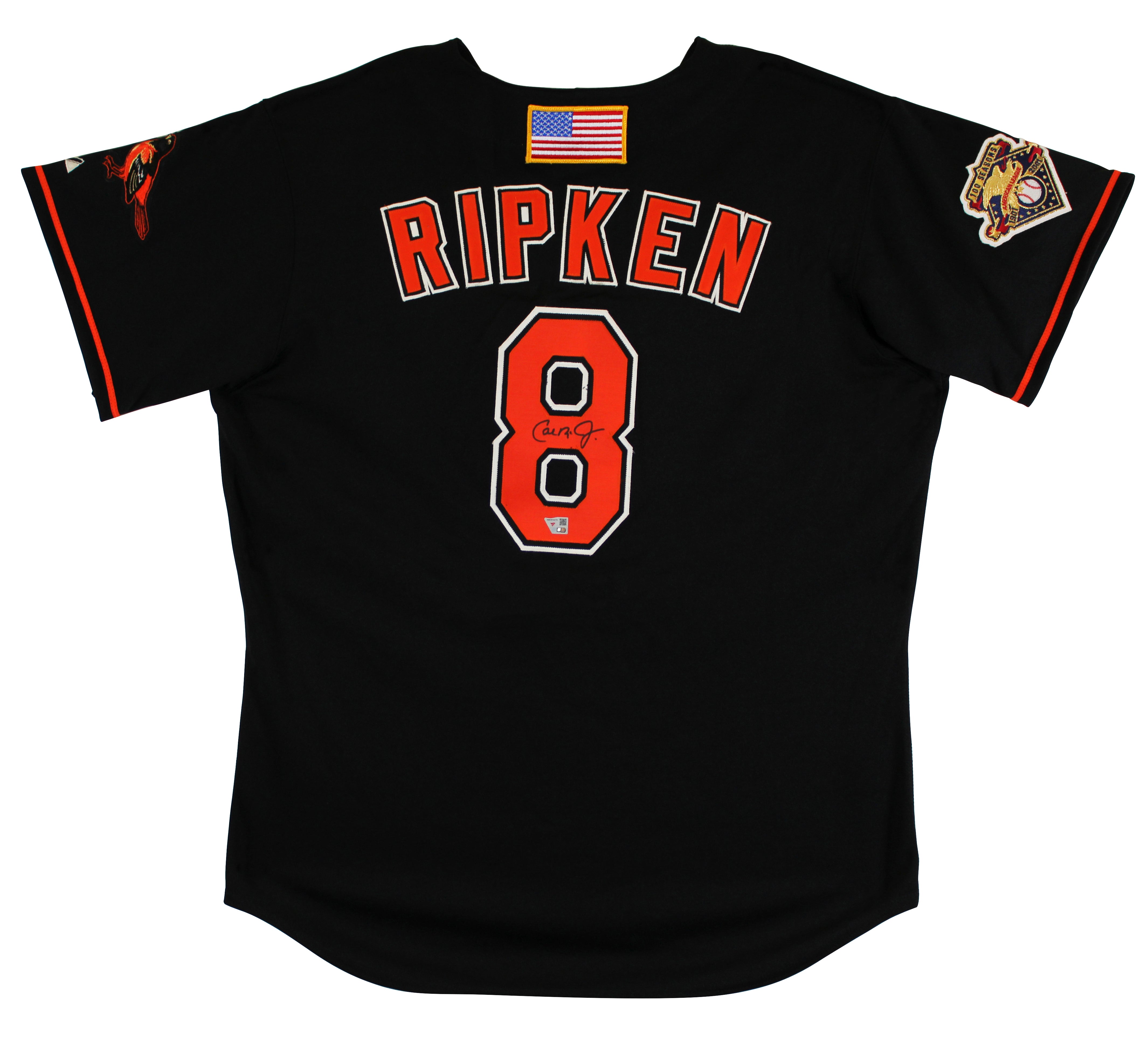 Orioles Cal Ripken Jr. Signed Black Nike 100 Season Authentic Jersey Fanatics
