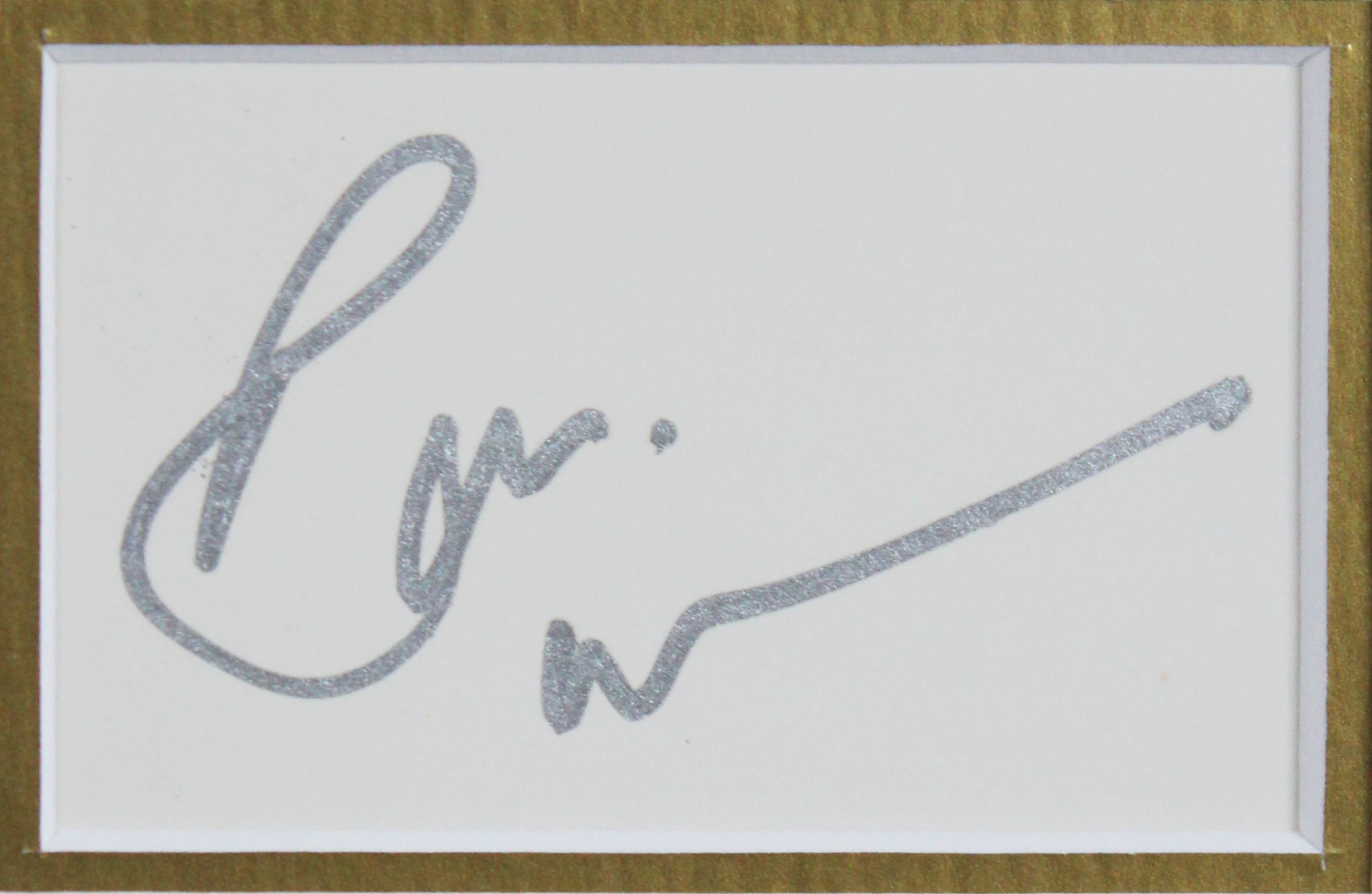 Robin Williams Aladdin Authentic Signed & Framed 3x5 Index Card BAS #AD04943