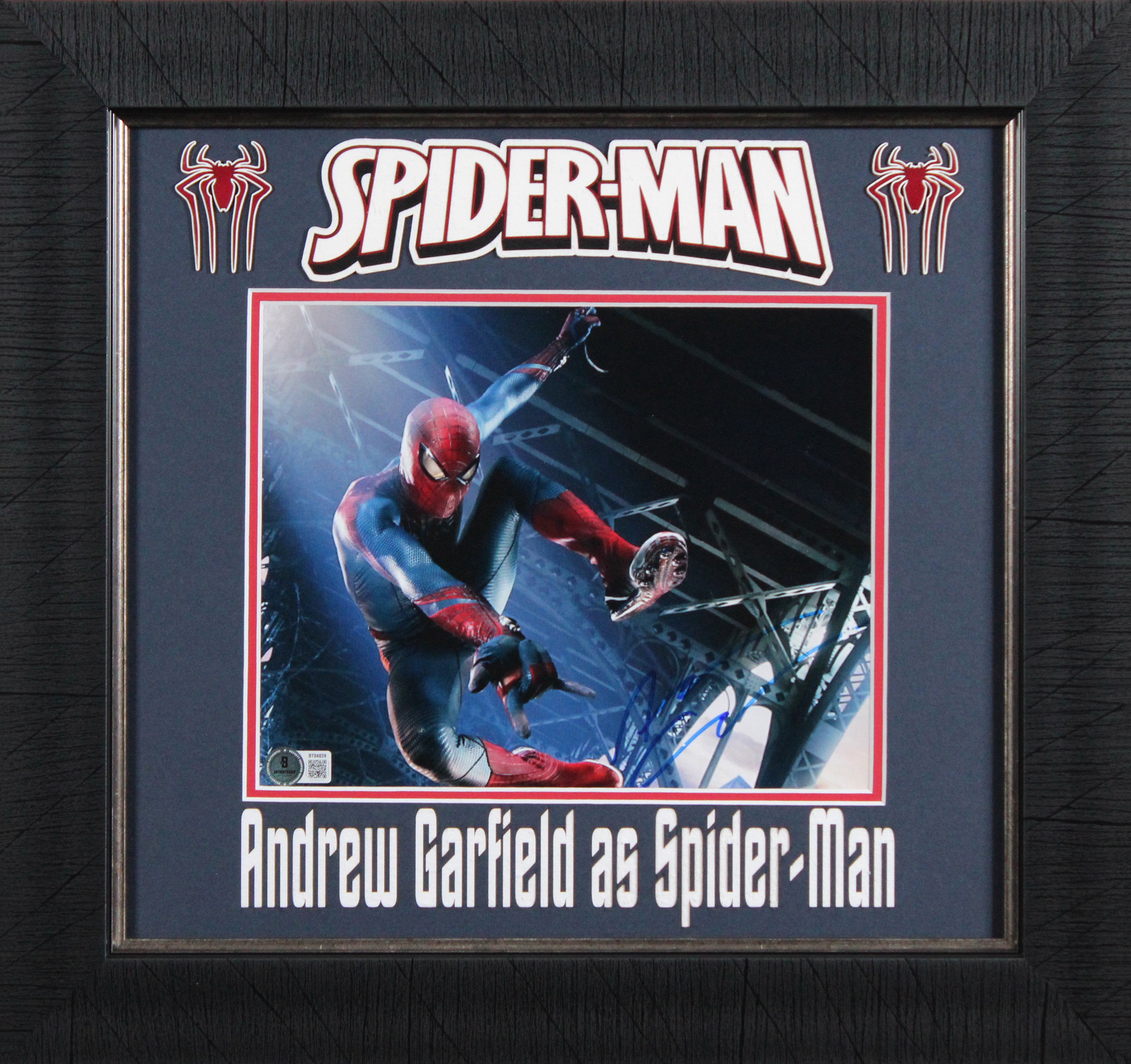 Andrew Garfield The Amazing Spider-Man Signed 8x10 Framed Photo BAS #BT04839