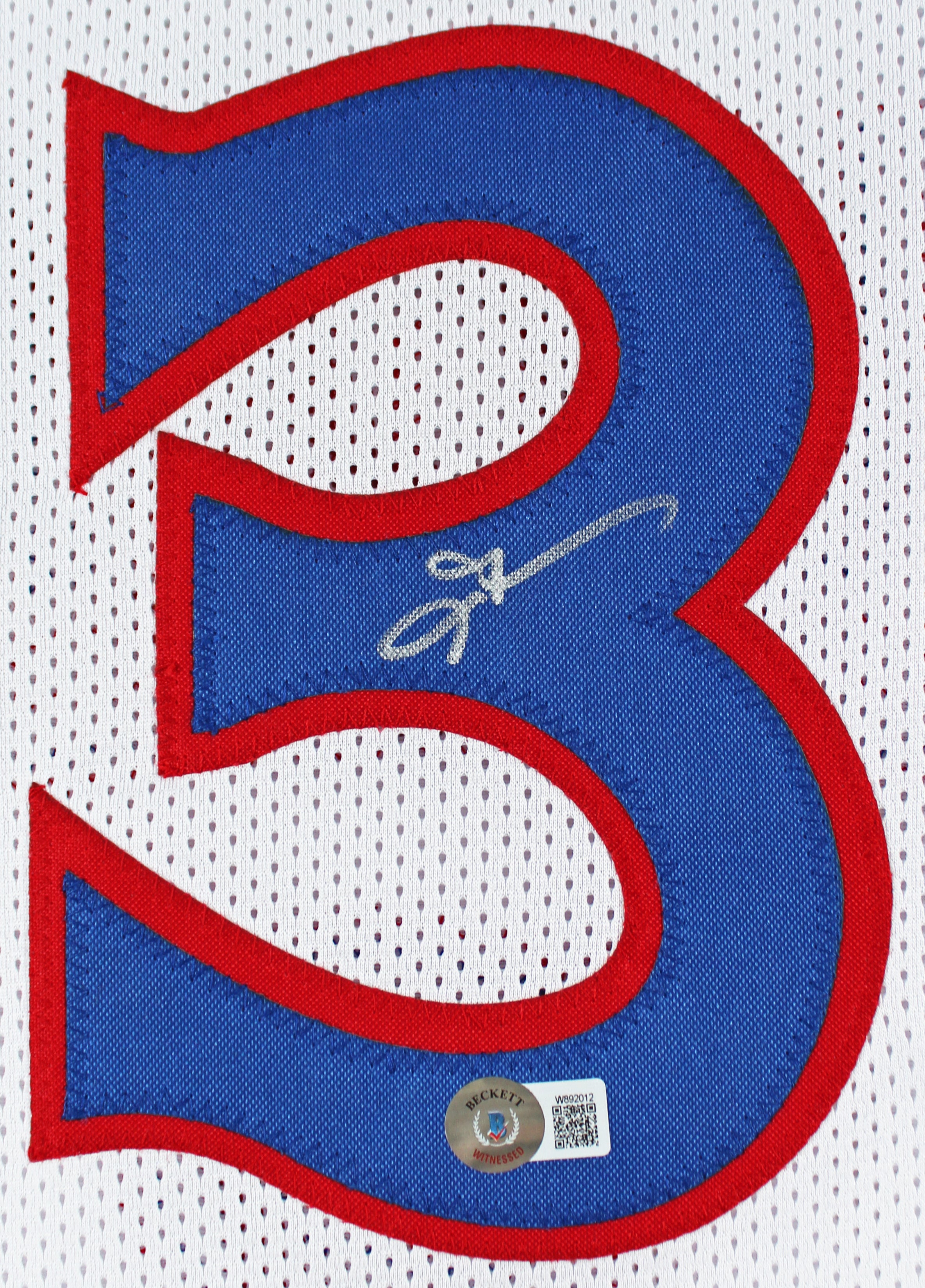Allen Iverson Signed White 90's Throwback Pro Style Framed Jersey BAS Witnessed