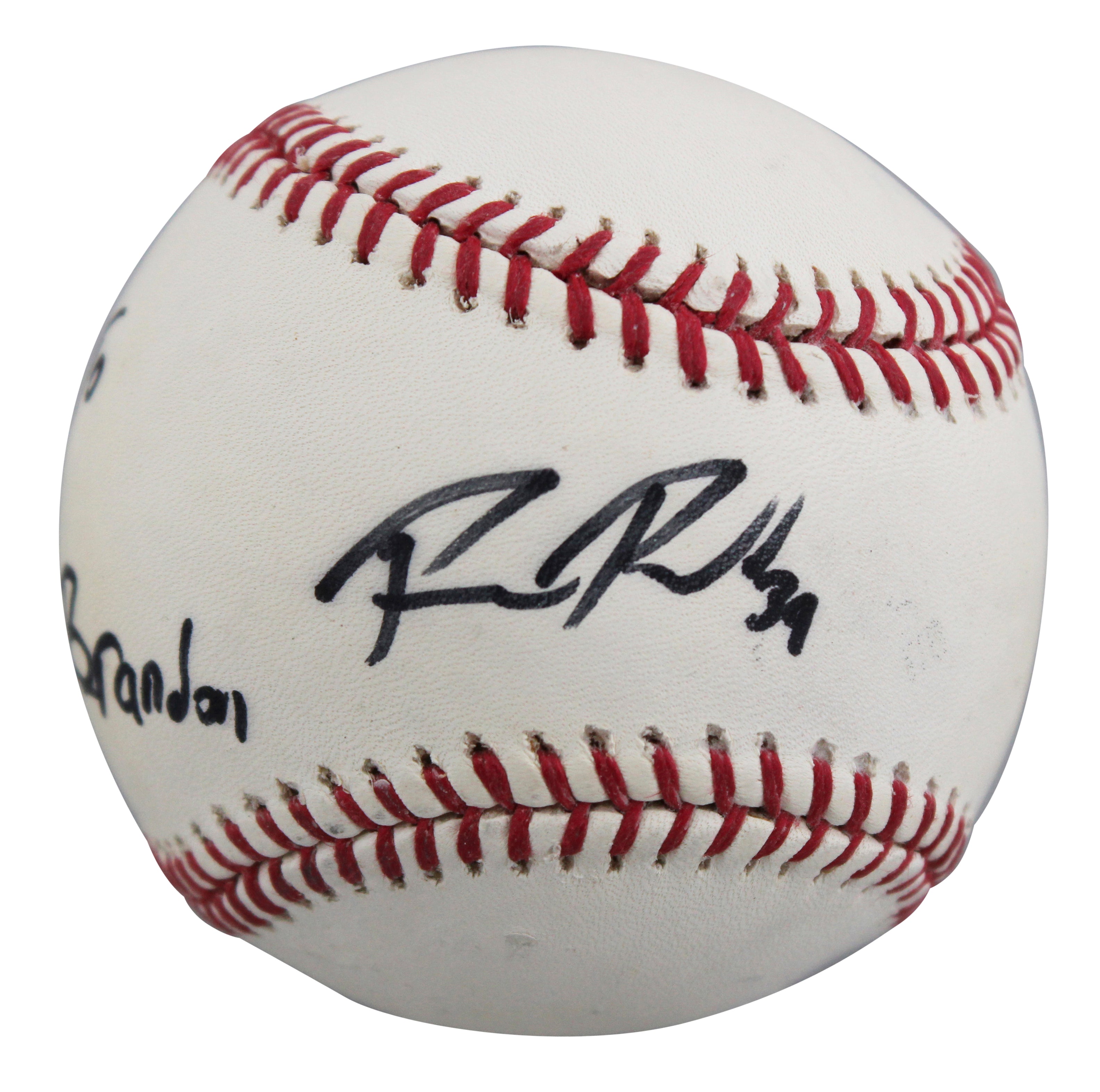 Mets Bobby Parnell "To Brandon" Authentic Signed Selig OML Baseball BAS #BJ32555