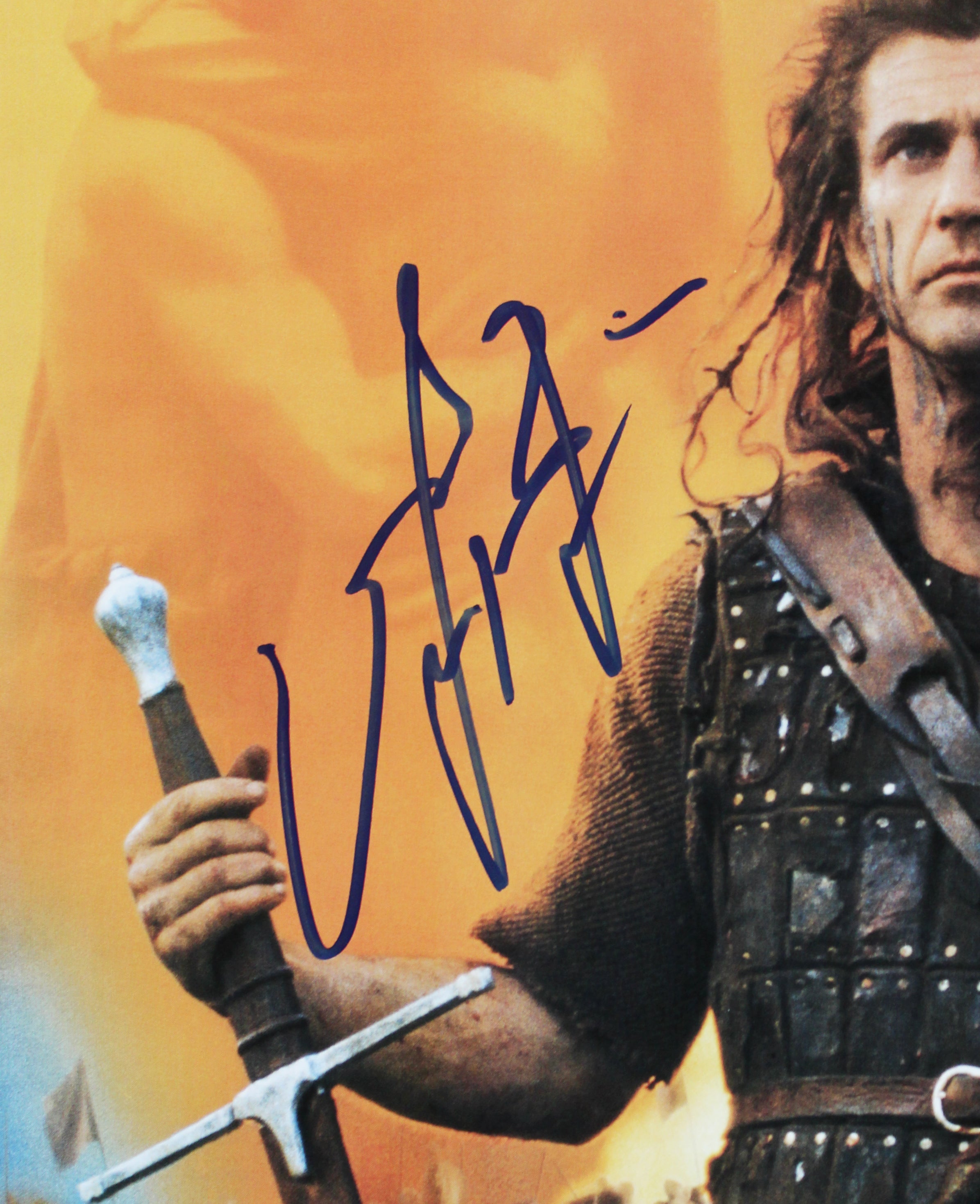 Mel Gibson Braveheart Authentic Signed 11x17 Mini Movie Poster Photo BAS
