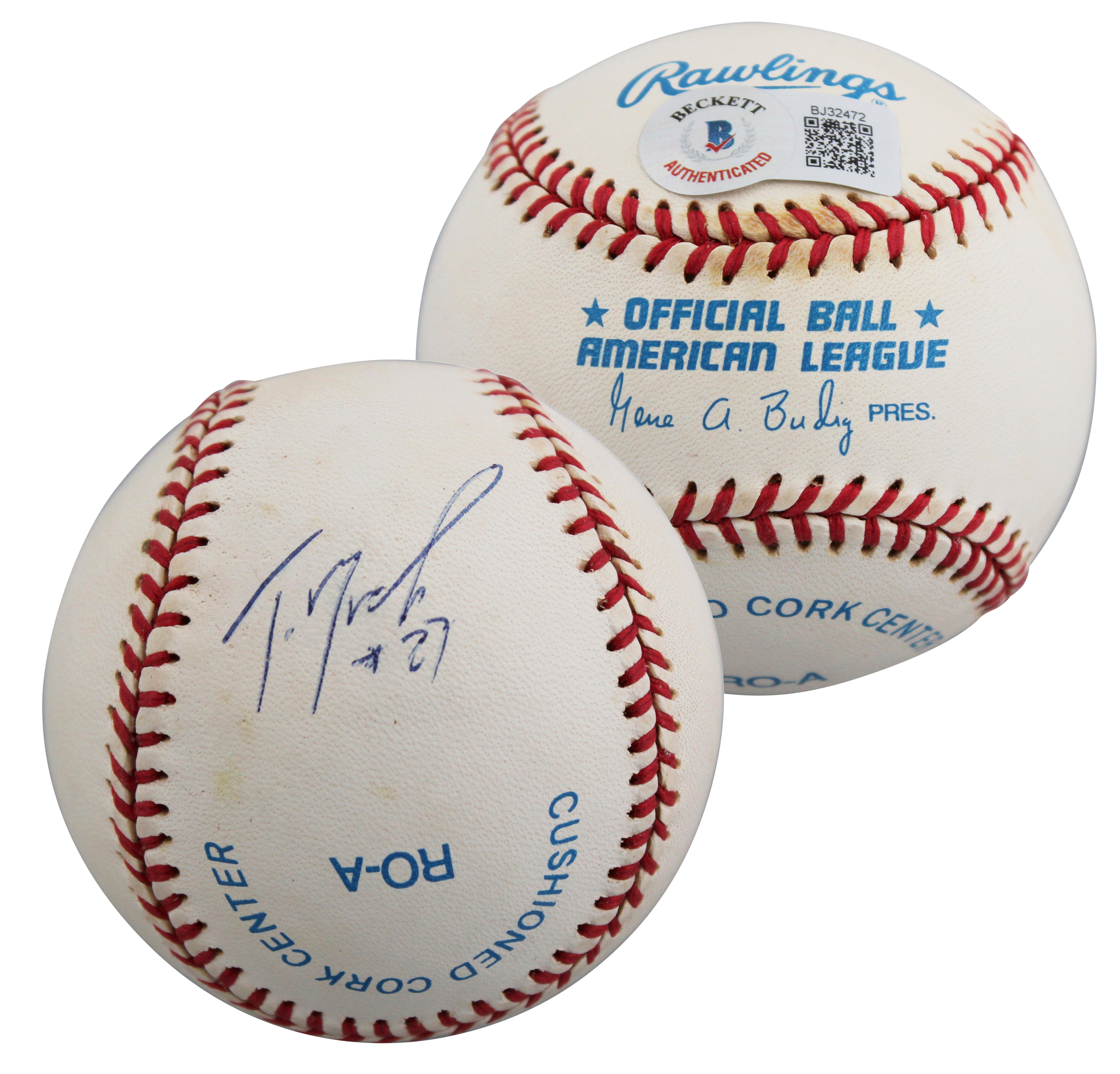 Packers Terrell Buckley Authentic Signed Budig OAL Baseball BAS #BJ32472