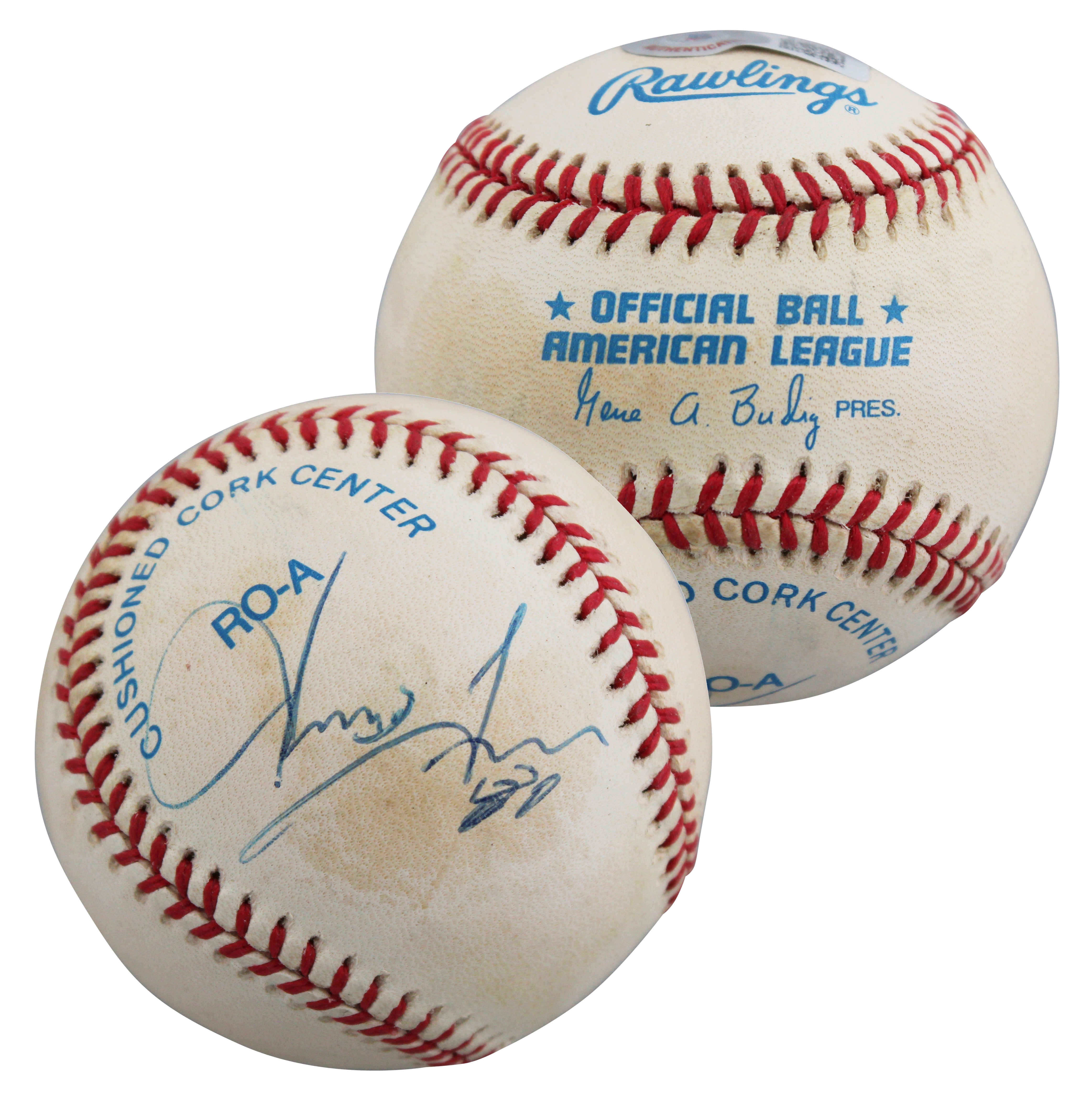 Patriots Irving Fryar Authentic Signed Budig OAL Baseball BAS #BJ32493