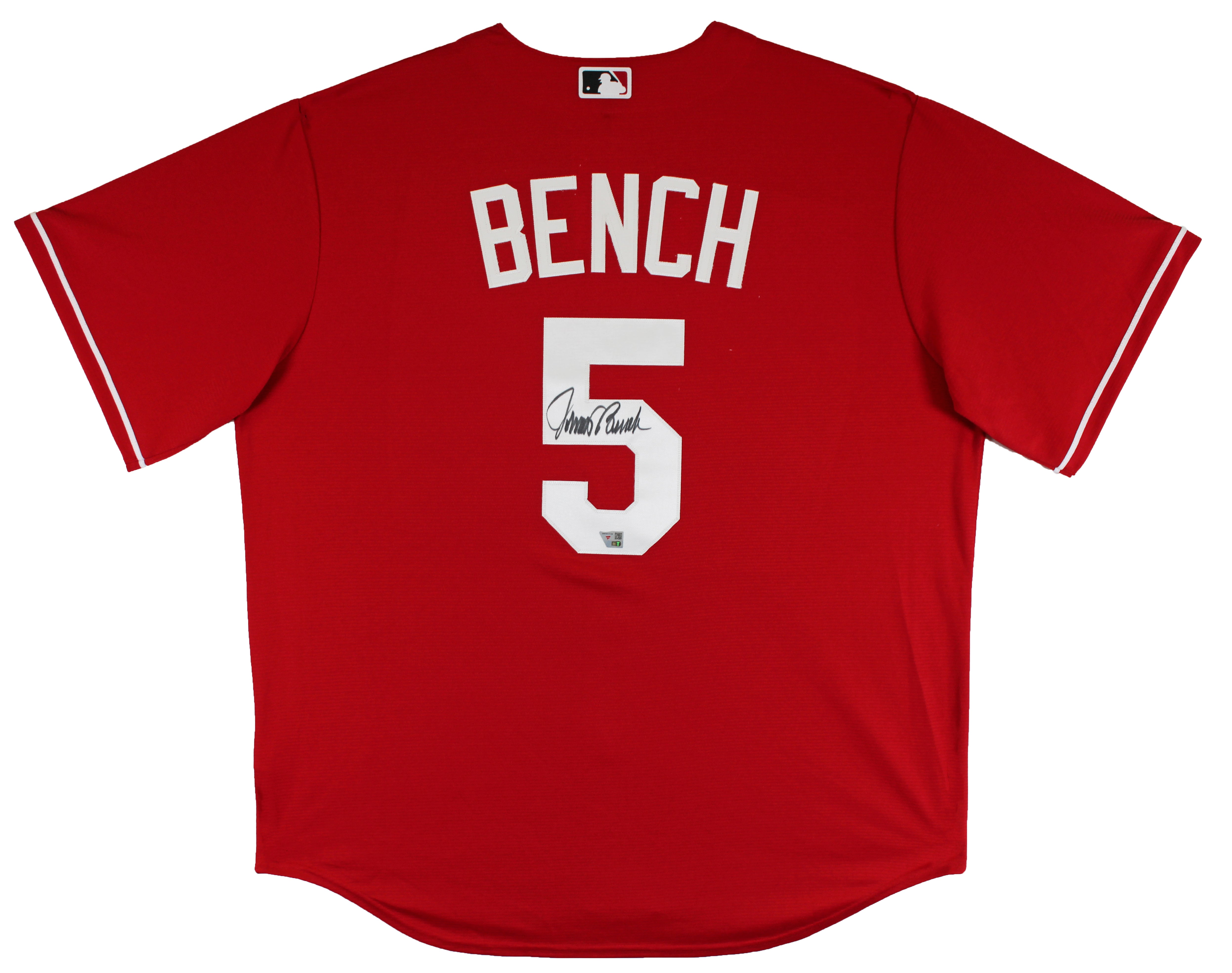 Reds Johnny Bench Authentic Signed Red Majestic Jersey Autographed Fanatics
