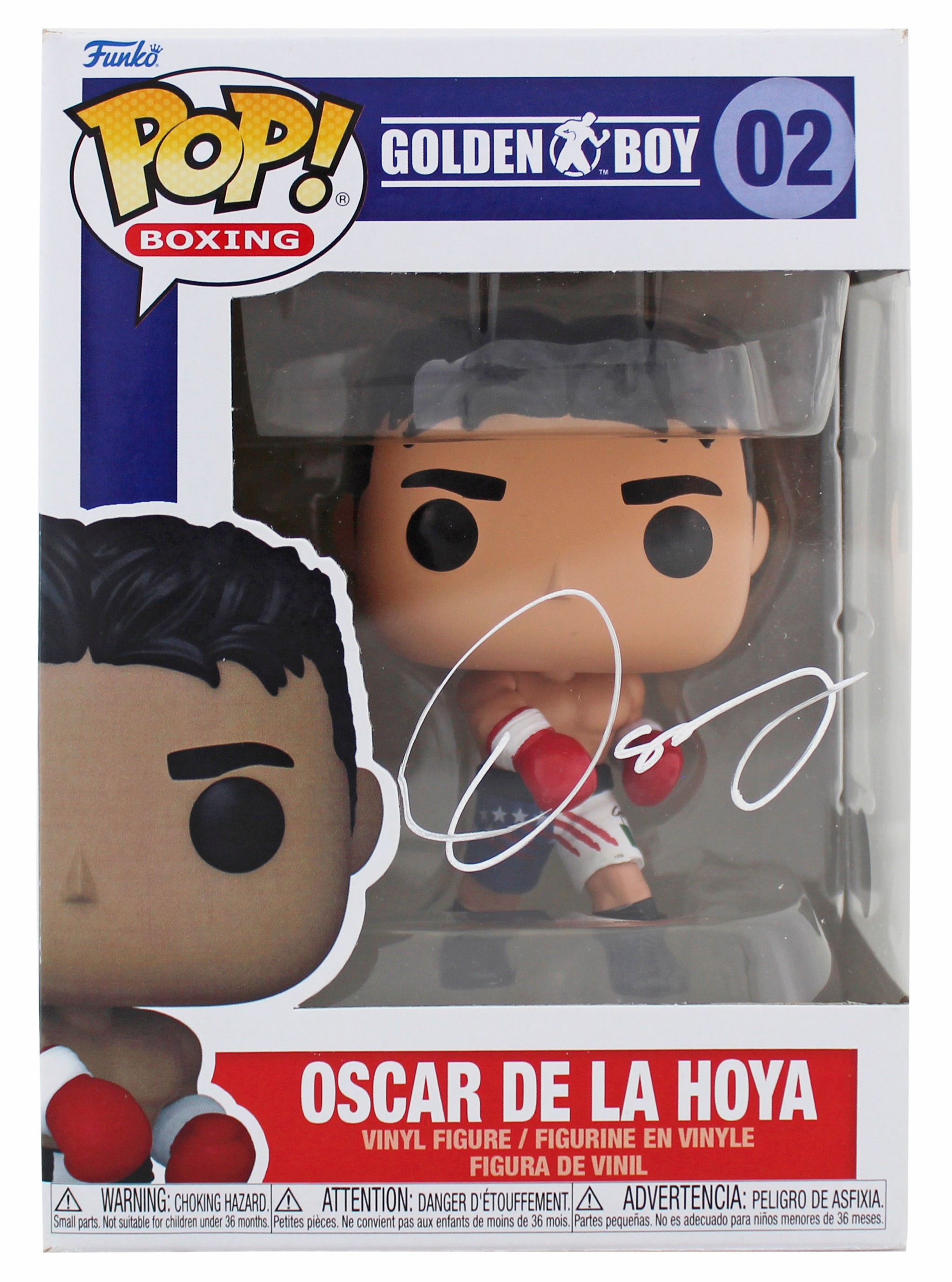 Oscar De La Hoya Authentic Signed Funko Pop Vinyl Figure BAS Witnessed #1W655457