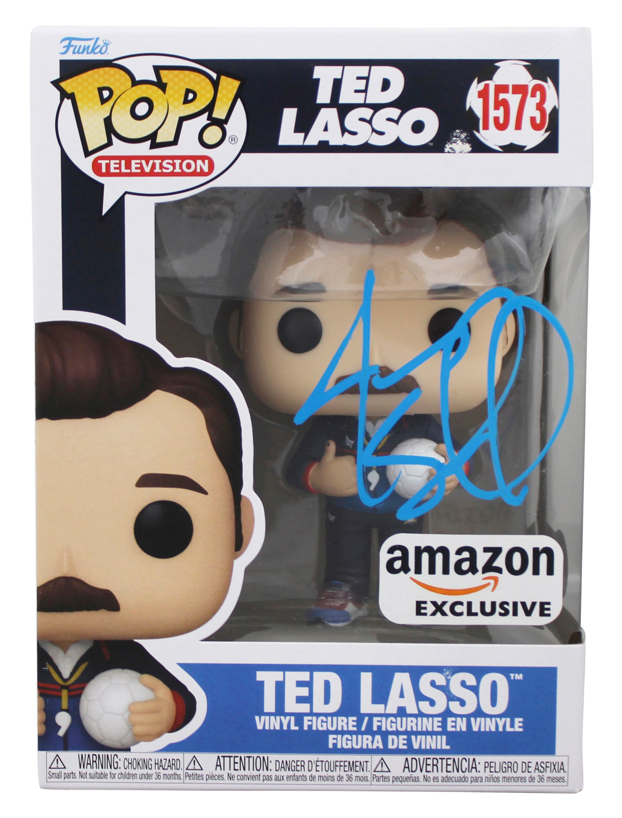 Jason Sudeikis Signed Ted Lasso #1573 Funko Pop Vinyl Figure BAS #BS75730