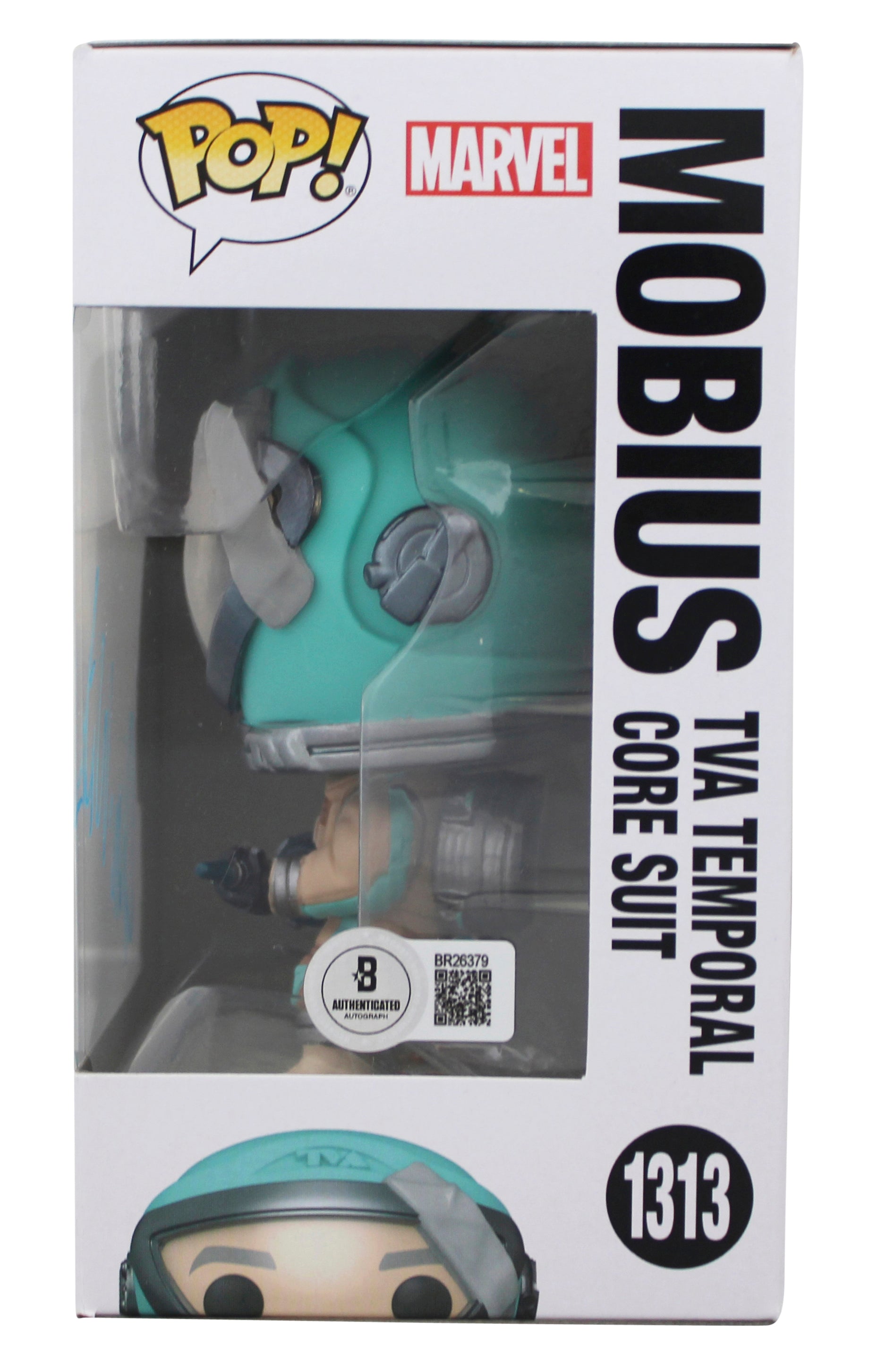 Owen Wilson Loki Signed Mobius #1313 Funko Pop Vinyl Figure BAS #BR26379