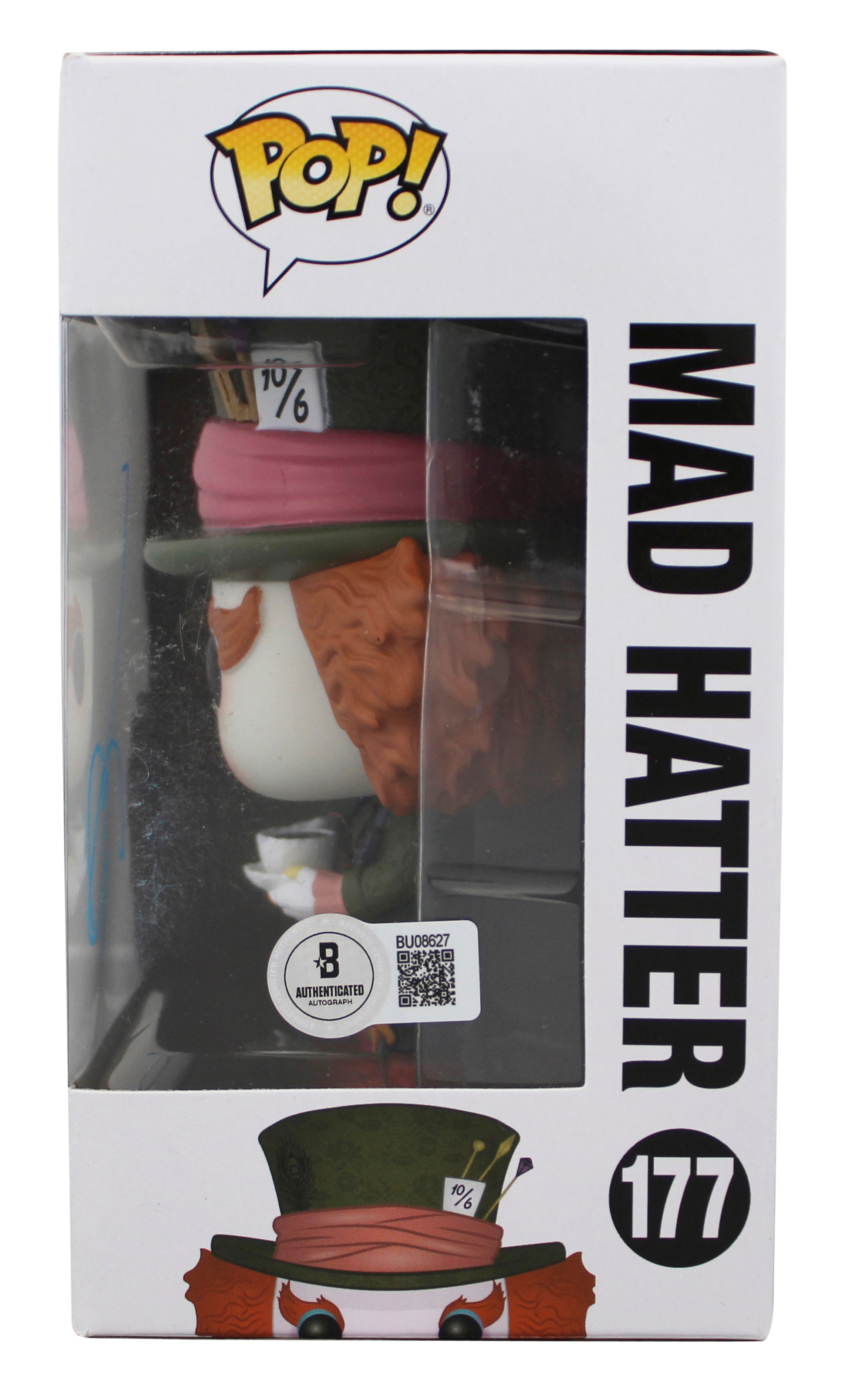 Johnny Depp Alice in Wonderland Signed Mad Hatter #177 Funko Pop Figure BAS