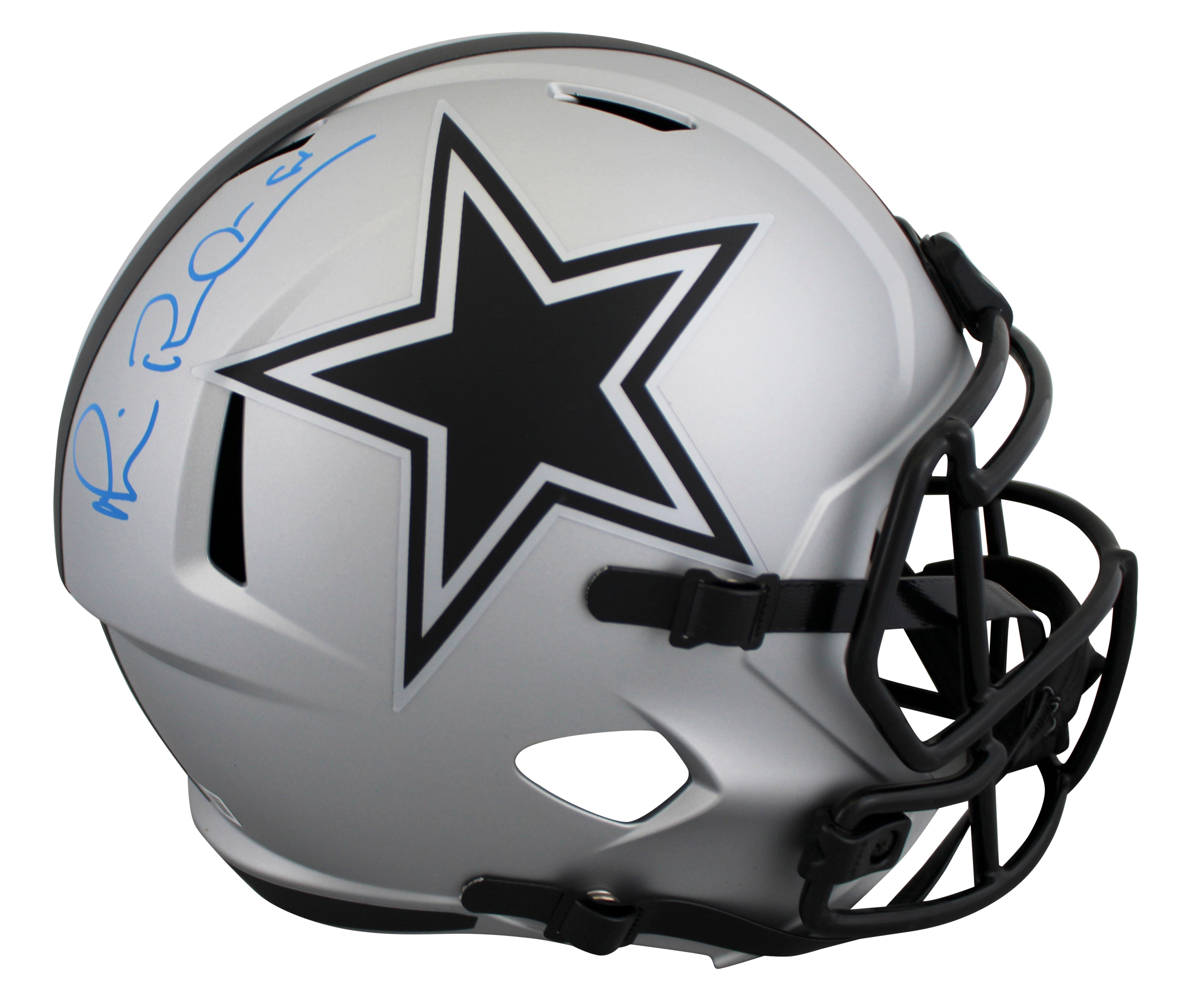 Cowboys Michael Irvin Signed Rave Full Size Speed Rep Helmet BAS Witnessed
