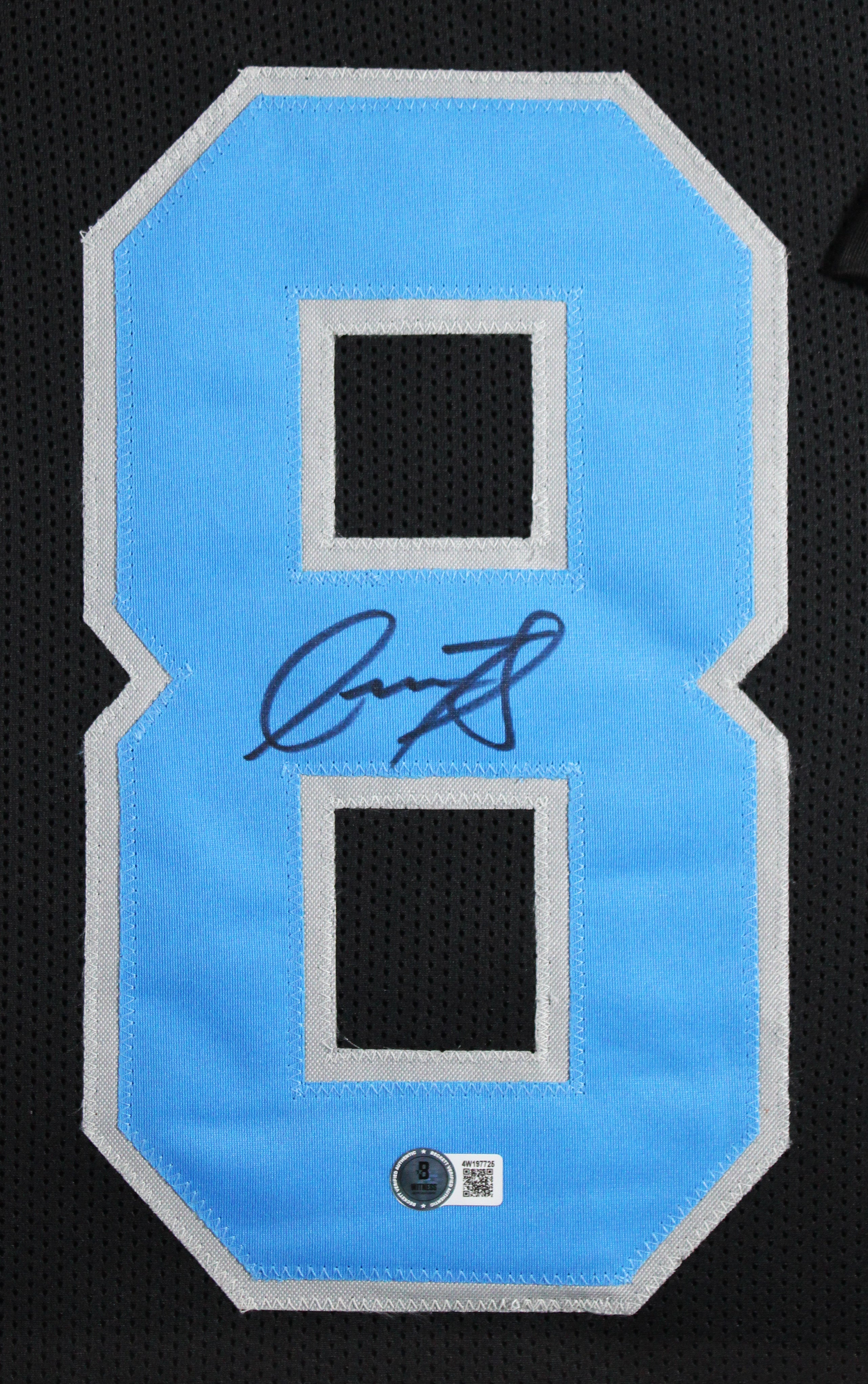 Isaac TeSlaa Authentic Signed Black Pro Style Framed Jersey BAS Witnessed