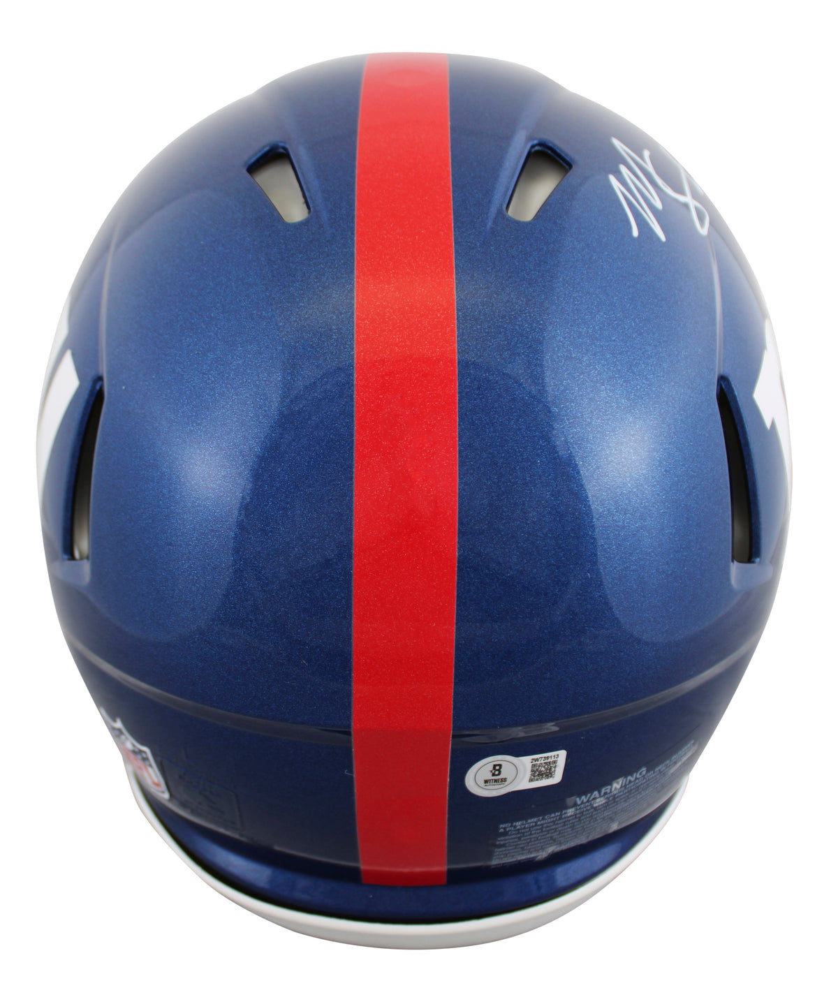 Giants (2) Taylor & Strahan Signed Full Size Speed Proline Helmet W/ Case BAS W