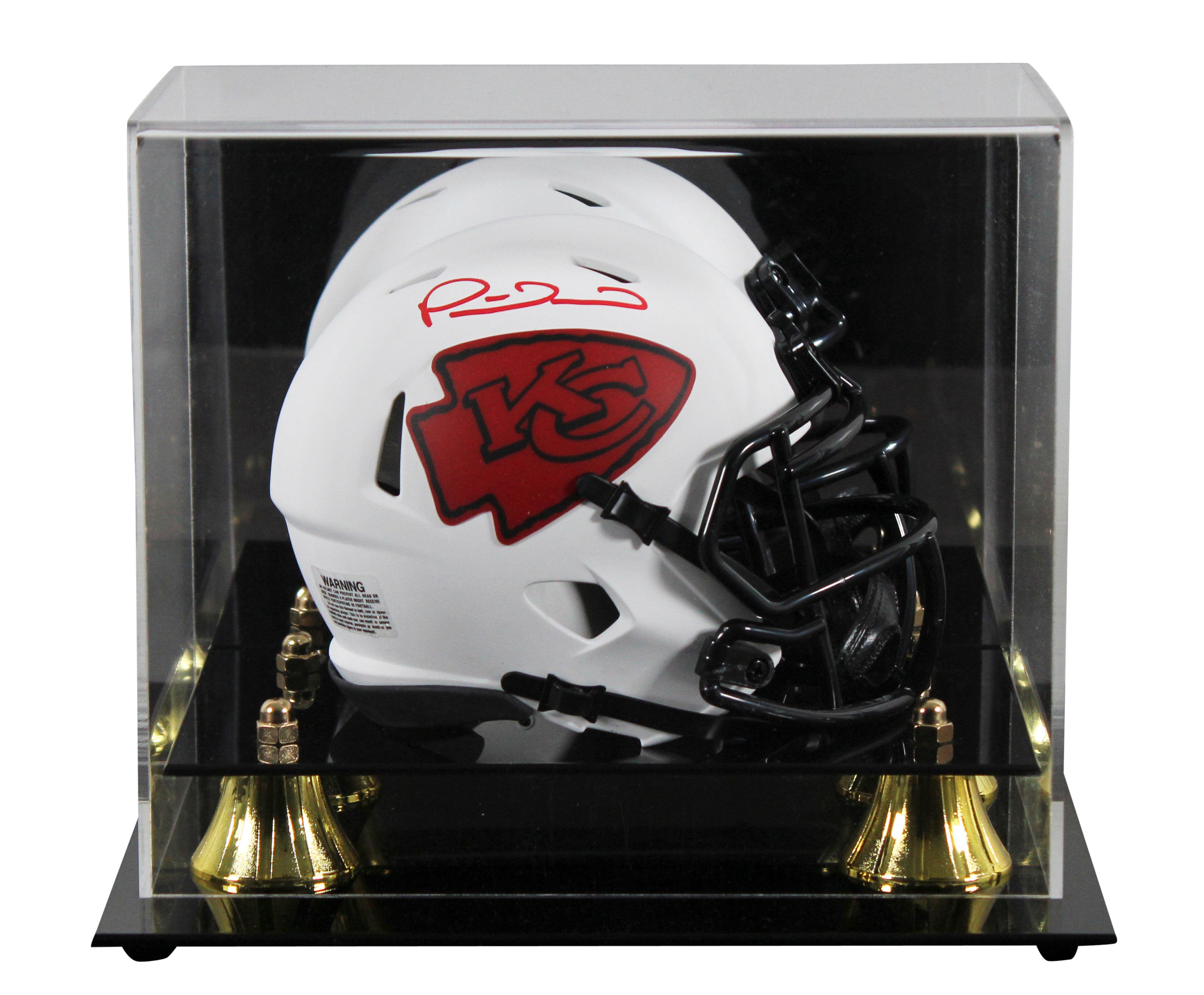 Chiefs Patrick Mahomes Authentic Signed Lunar Speed Mini Helmet w/ Case Fanatics