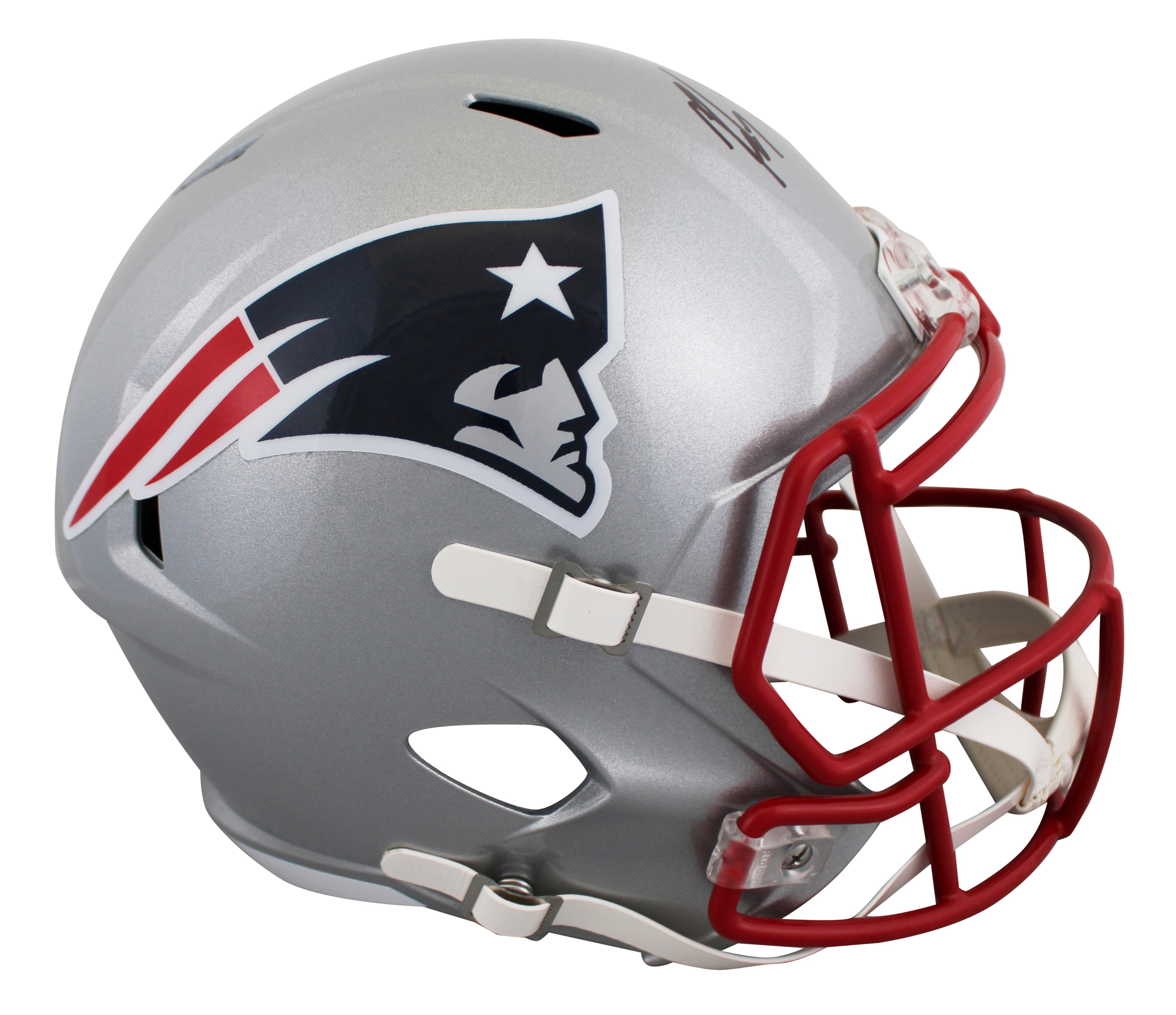 Patriots Rob Gronkowski Authentic Signed Full Size Speed Rep Helmet Steiner