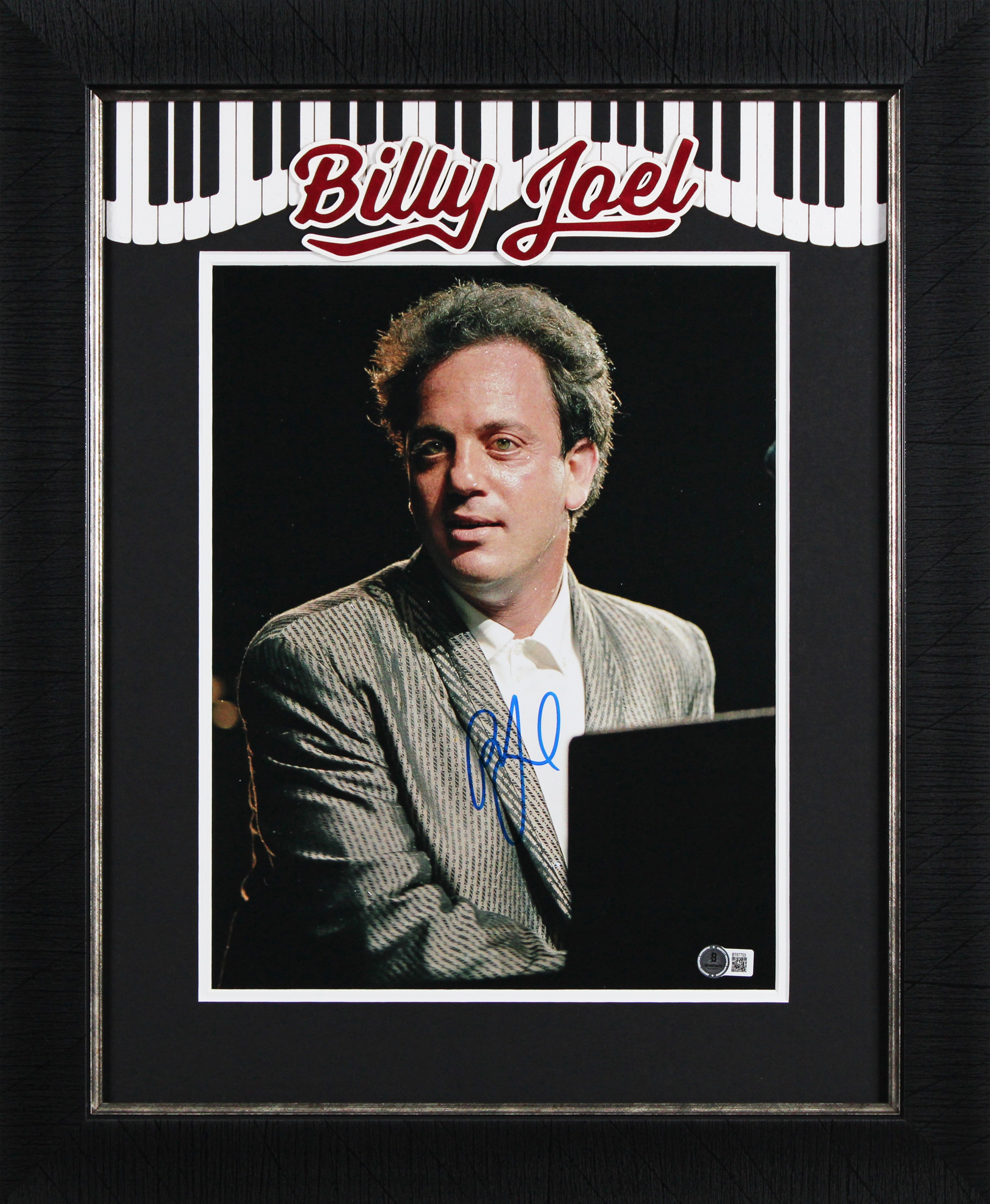 Billy Joel Authentic Signed 11x14 Framed Vertical Piano Man Photo BAS #BT67703