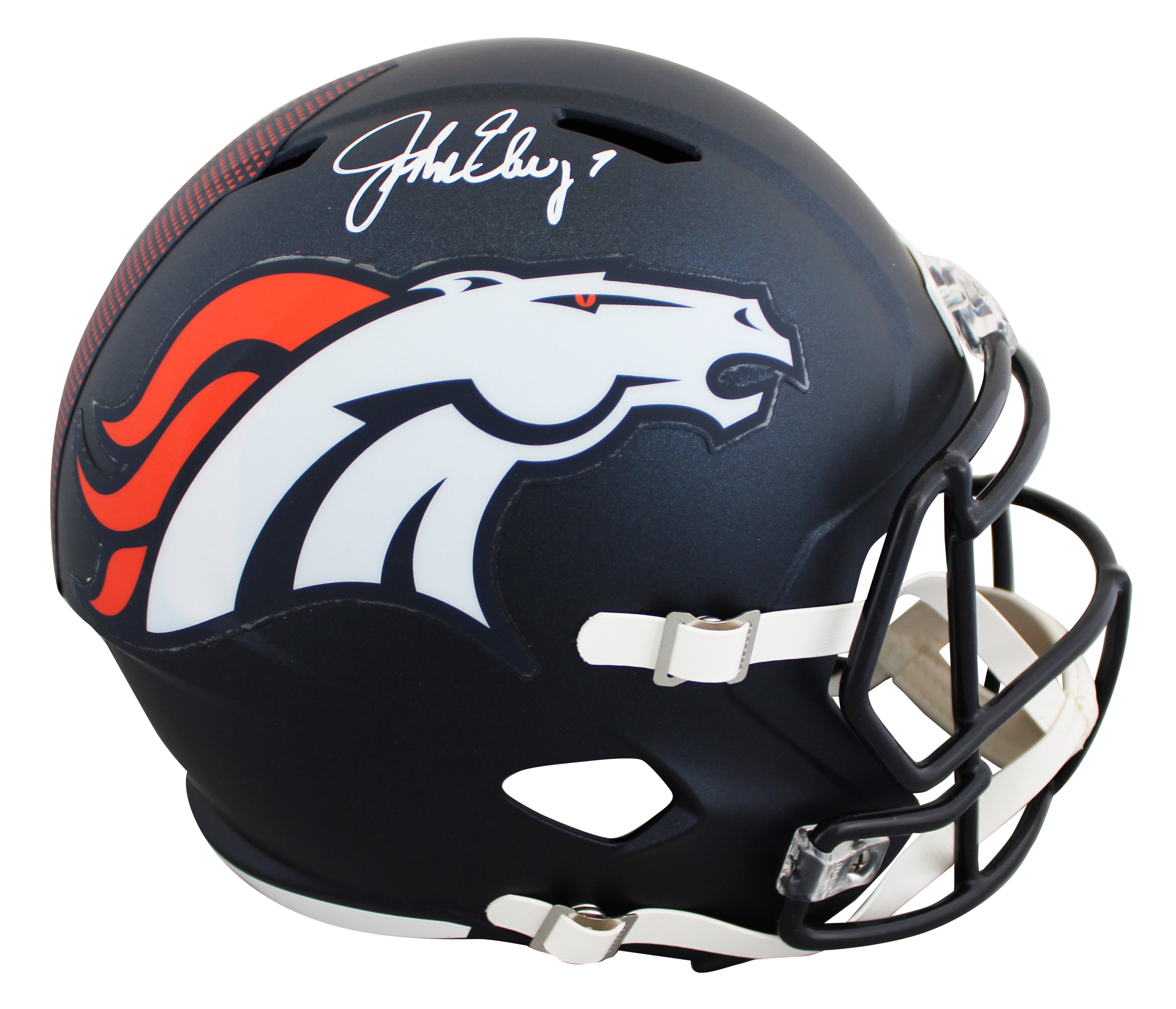 Broncos John Elway Authentic Signed Full Size Speed Rep Helmet BAS Witnessed