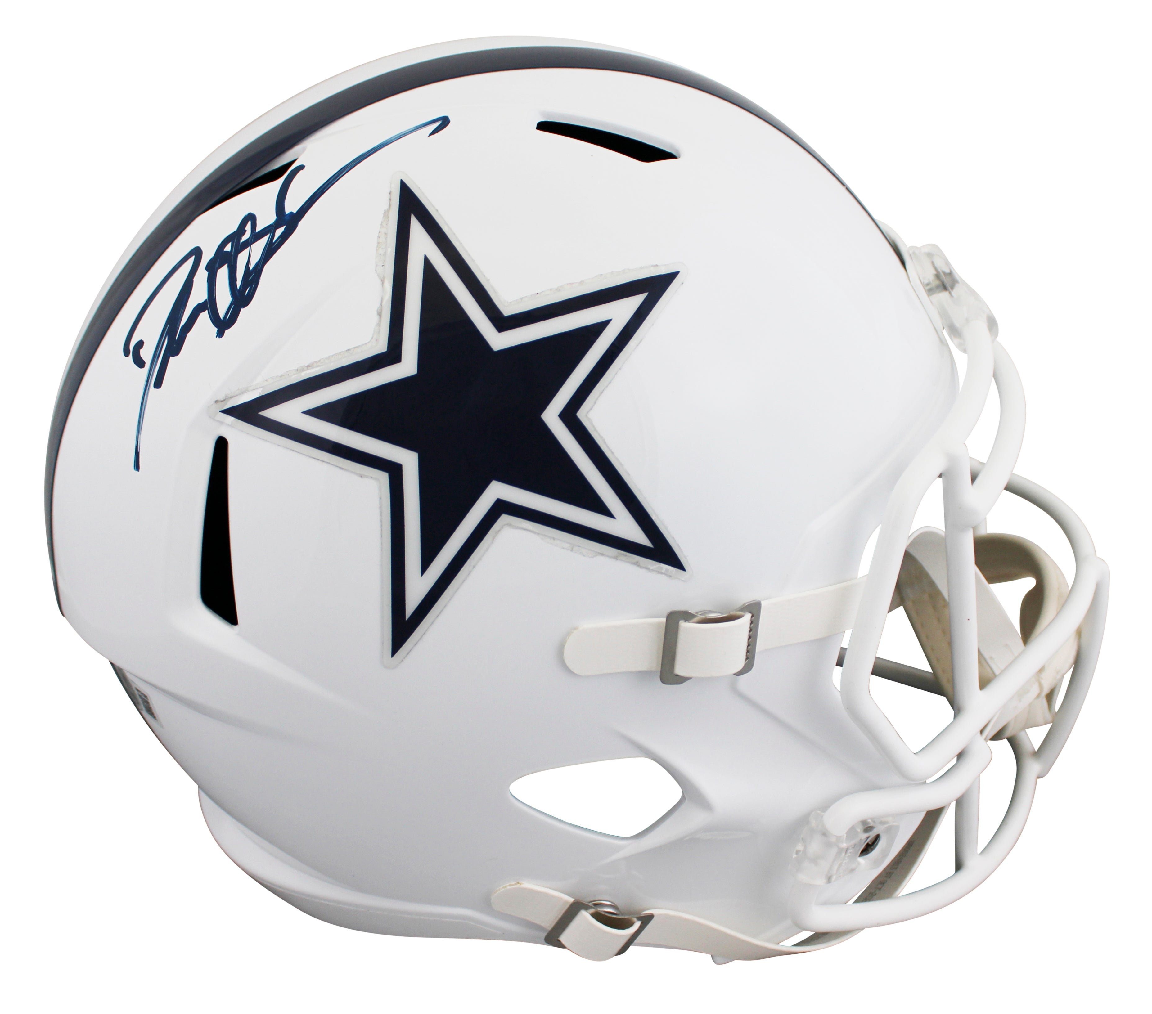 Cowboys Deion Sanders Signed 2022 On-Field Alt F/S Speed Rep Helmet W/ Case BAS