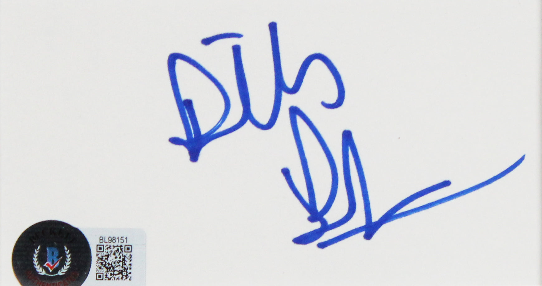 Billy Bob Thornton Landman Authentic Signed & Framed 3x5 Index Card BAS #BL98151