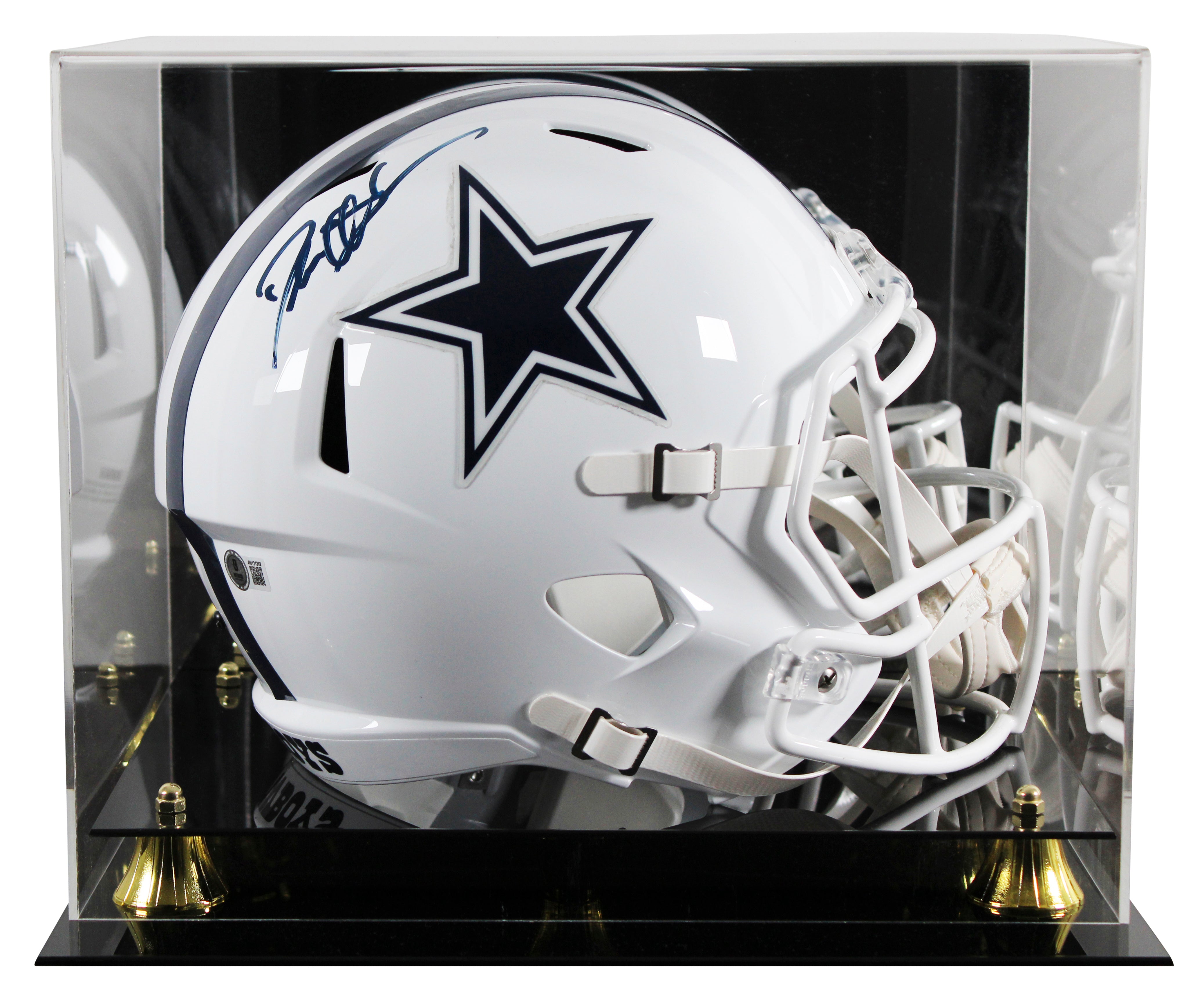 Cowboys Deion Sanders Signed 2022 On-Field Alt F/S Speed Rep Helmet W/ Case BAS