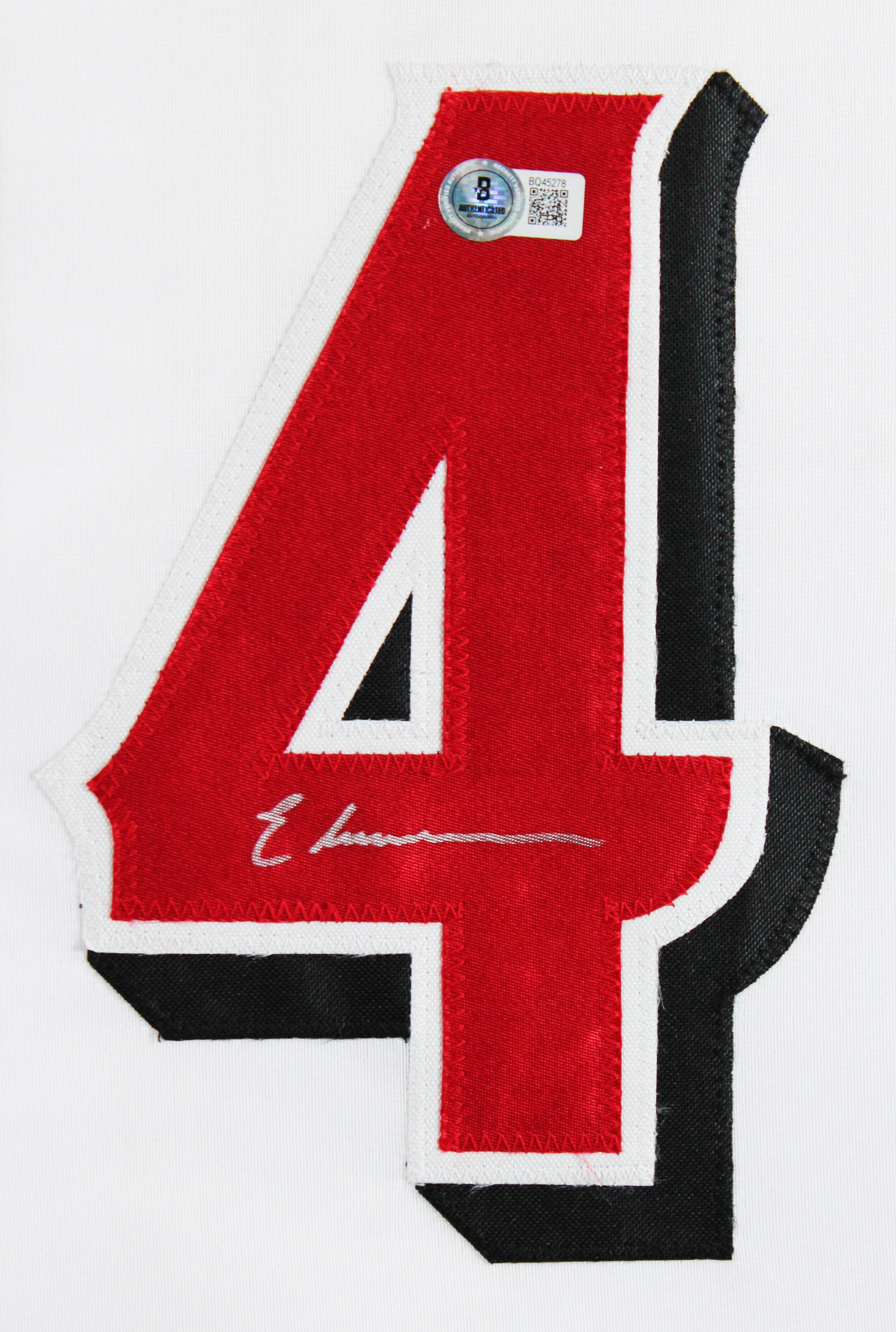 Elly De La Cruz Signed White Pro Style Framed Jersey w/ Dropshadow BAS 2