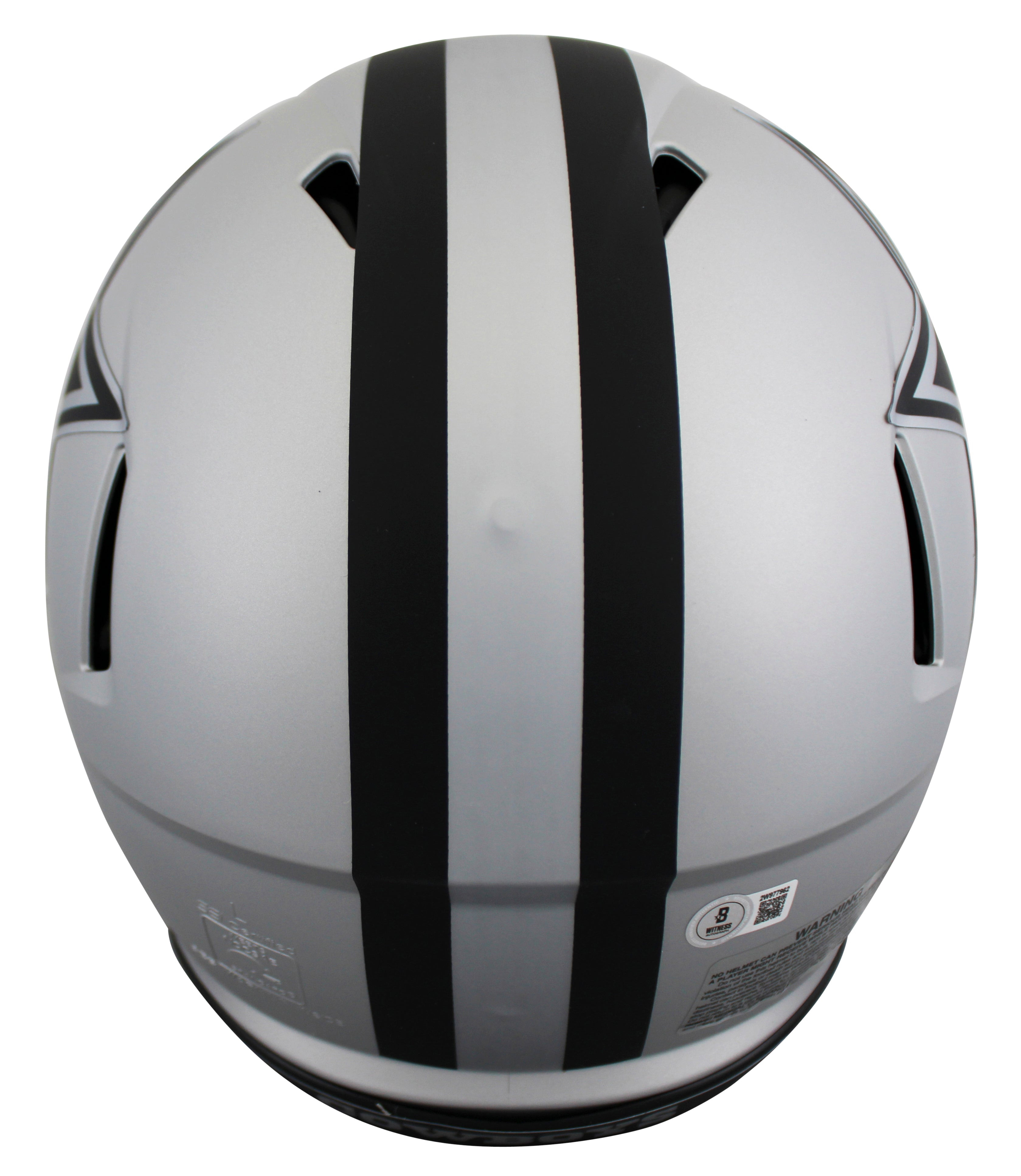 Cowboys Dak Prescott Signed Rave Full Size Speed Proline Helmet BAS Witnessed