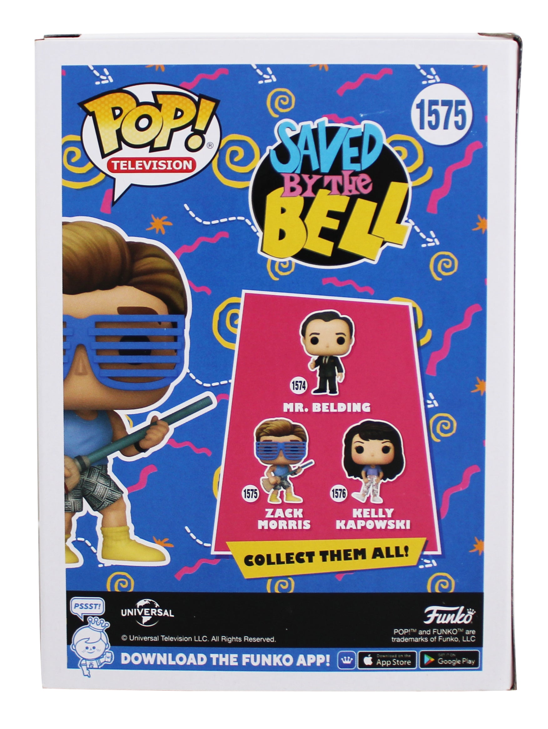 Mark-Paul Gosselaar Saved By The Bell "Zack" Signed #1575 Funko Pop Figure BAS 3