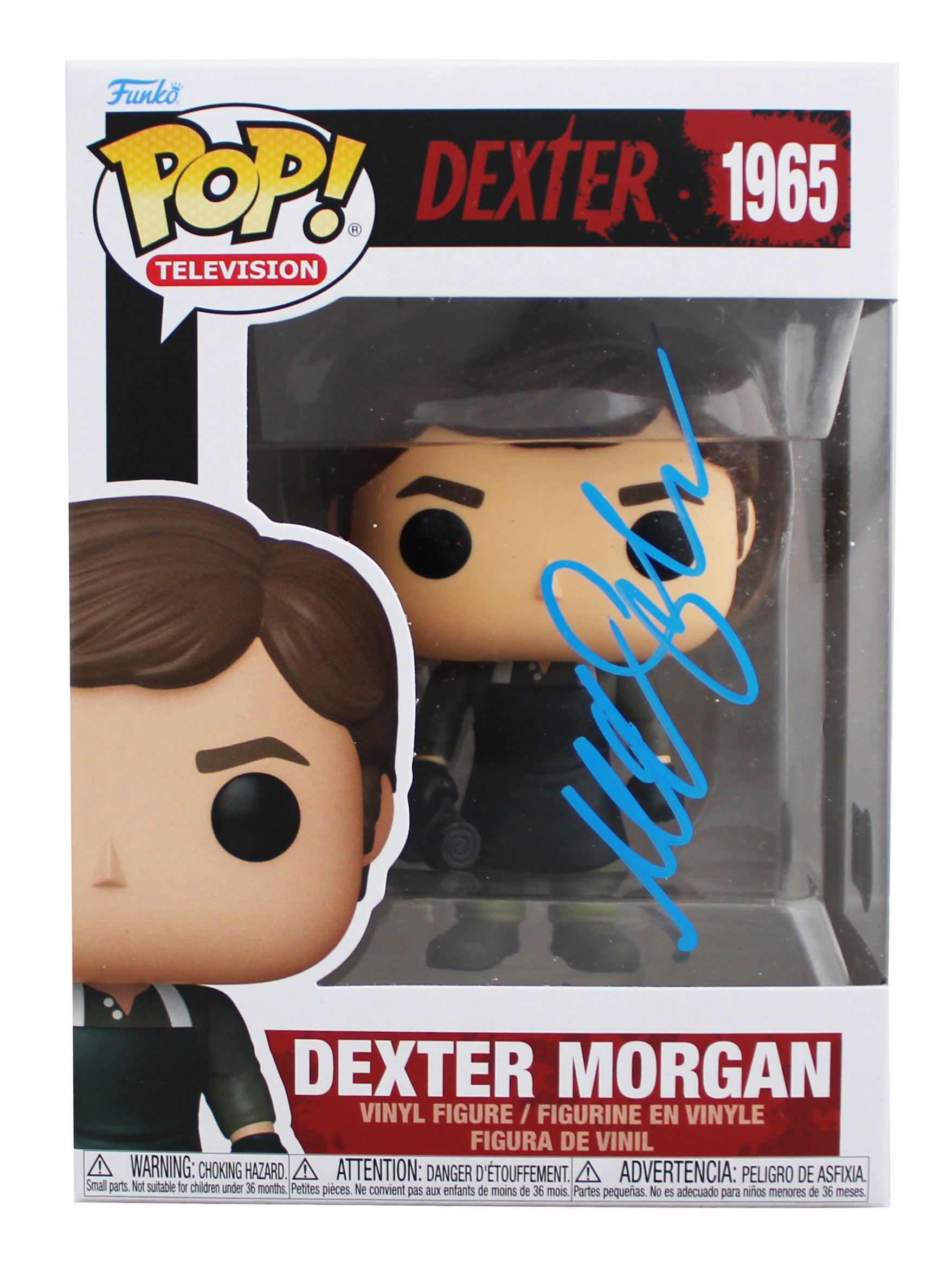 Michael C. Hall Dexter Signed Dexter Morgan #1965 Funko Pop Vinyl Figure BAS
